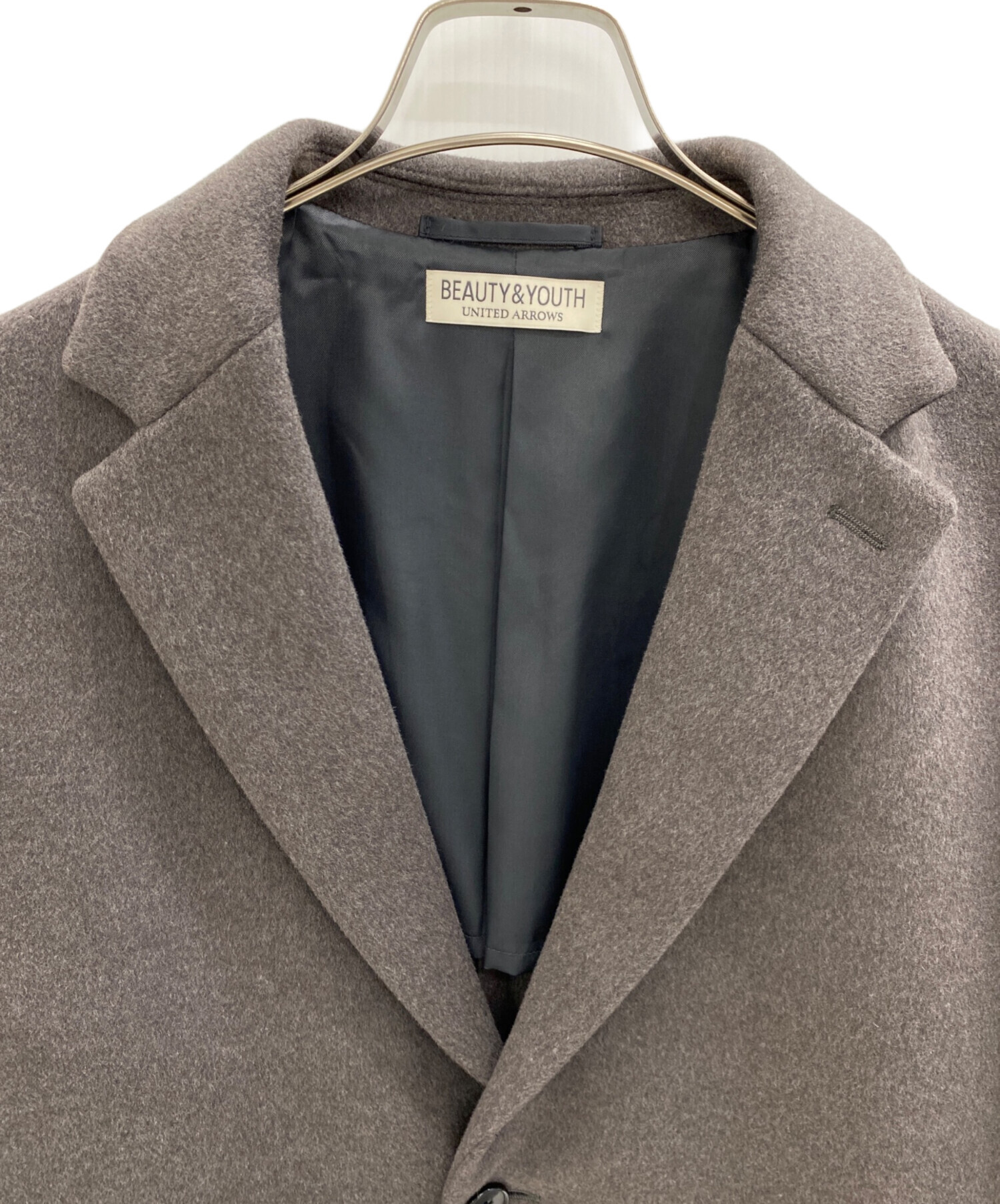 UNITED ARROWS チェスターコート グレーxlサイズ BEAUTY＆YOUTH UNITED