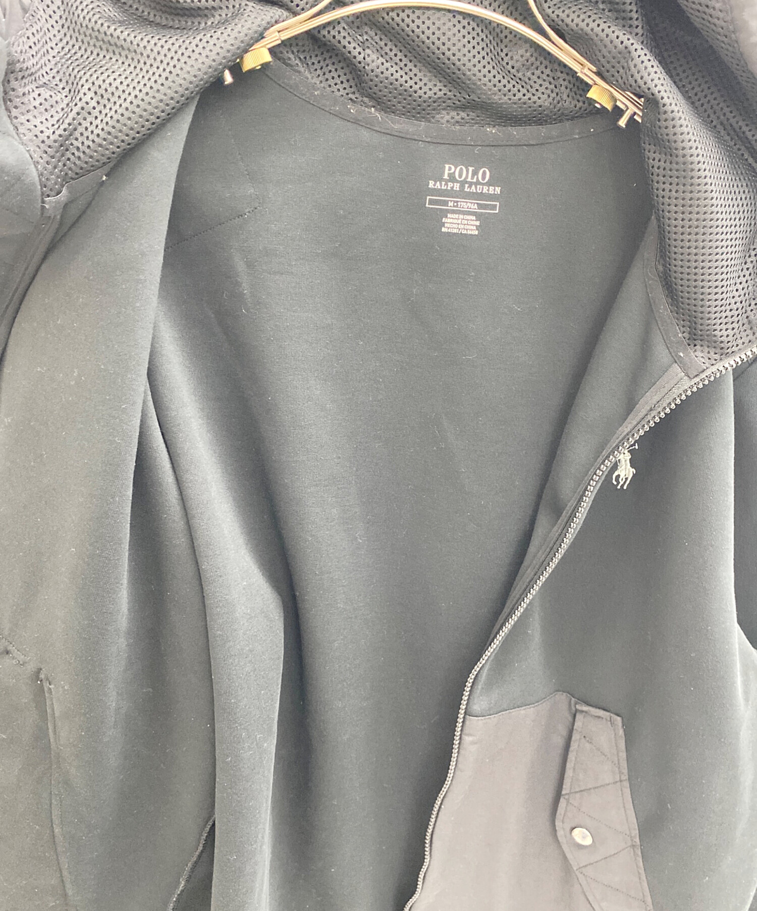 フィード感　現行　ポロラルフローレン　ジップパーカー　ヴィンテージ加工　QRタグ POLO RALPH LAUREN(ポロラルフローレン) / ジップパーカー/XS/コットン