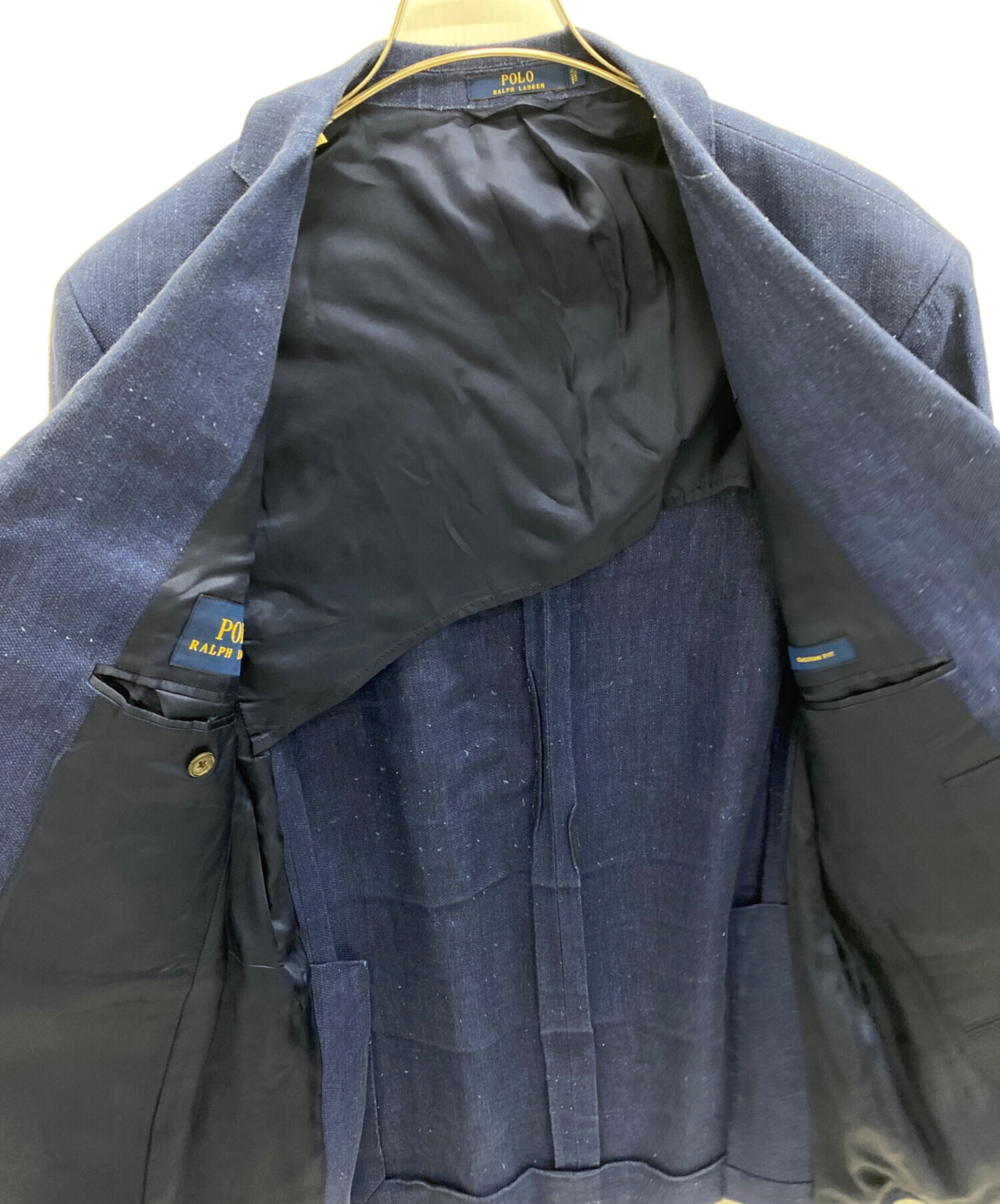 未使用級✨ポロラルフローレン テーラードジャケット 裏地花柄 青 6 L相当 中古・古着通販】POLO RALPH LAUREN (ポロ・ラルフローレン