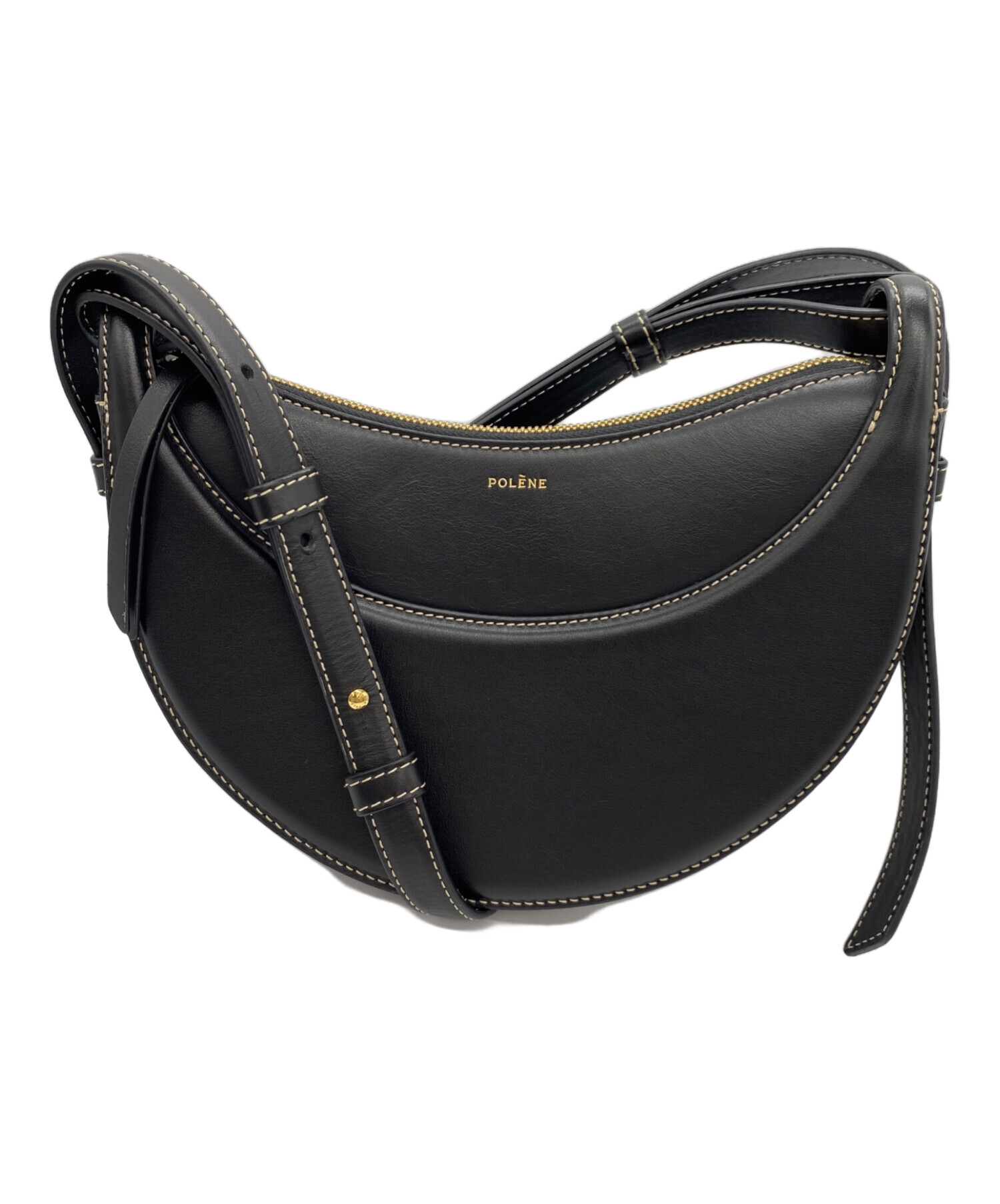 中古・古着通販】POLENE (ポレーヌ) ショルダーバッグ ブラック 