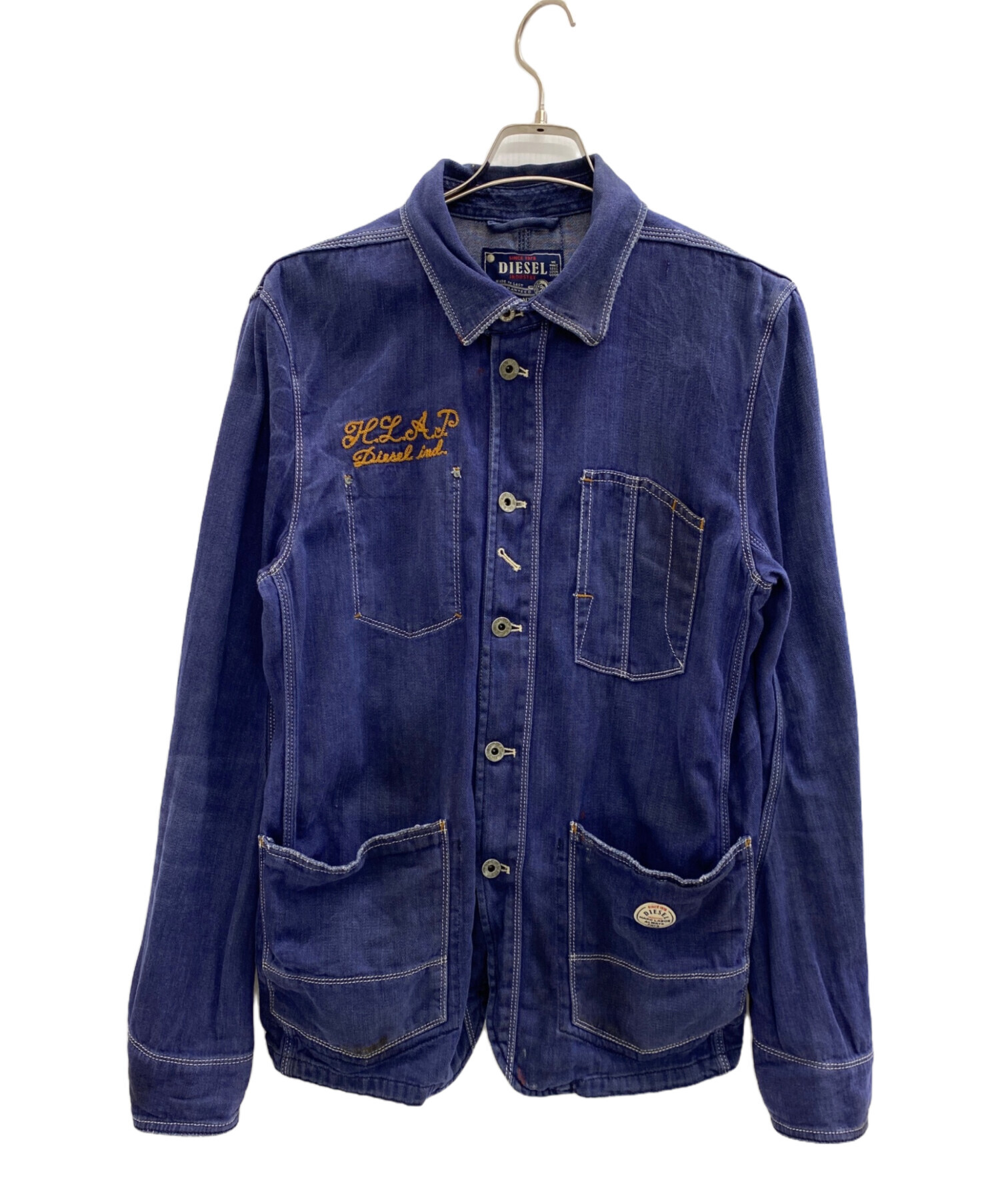 中古・古着通販】DIESEL (ディーゼル) ワークジャケット ブルー サイズ