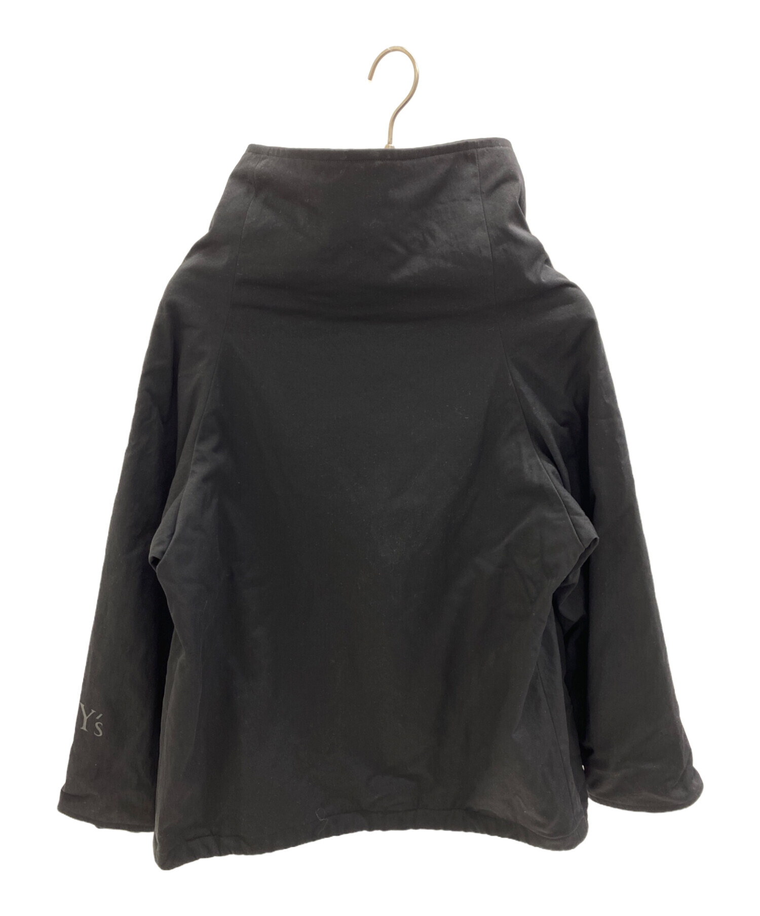 y's NY/CHINO CLOTH WRAP COAT ラップコート　ワイズ 中古・古着通販】Y's (ワイズ) CHINO CLOTH WRAP COAT ブラック サイズ