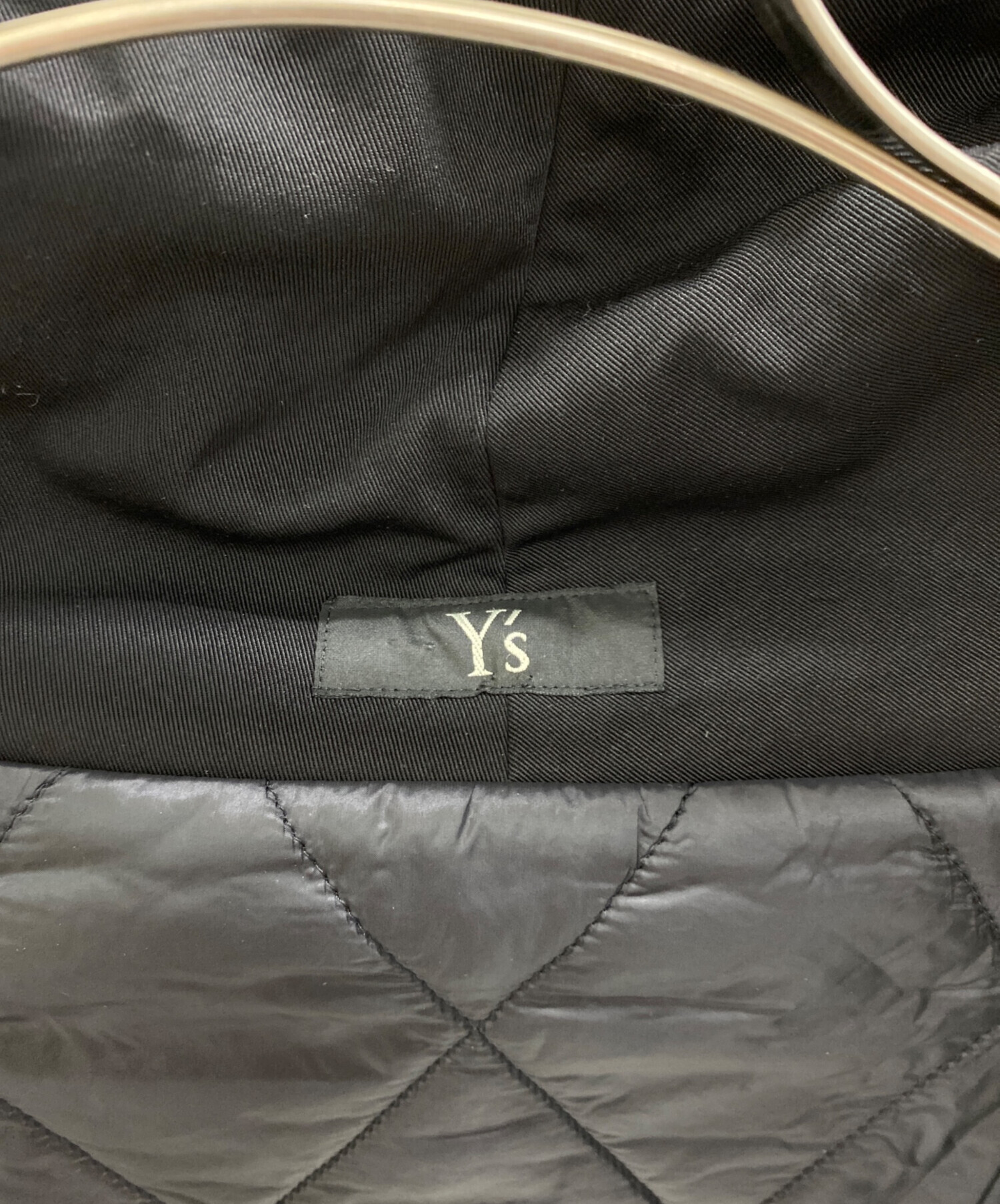 中古・古着通販】Y's (ワイズ) CHINO CLOTH WRAP COAT ブラック サイズ
