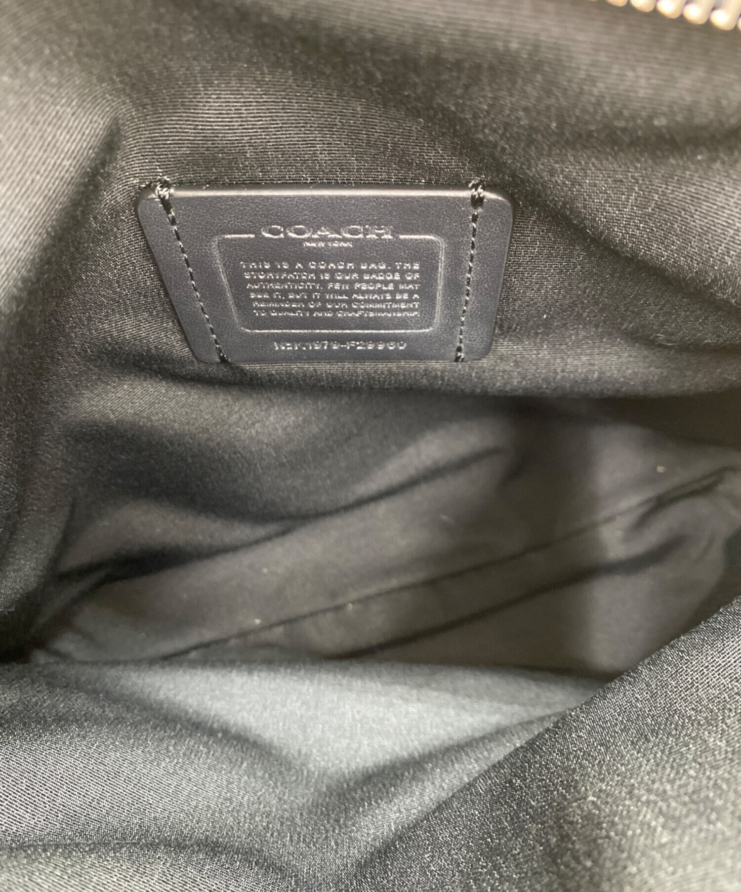 中古・古着通販】COACH (コーチ) ショルダーバッグ ブラック 未使用品 