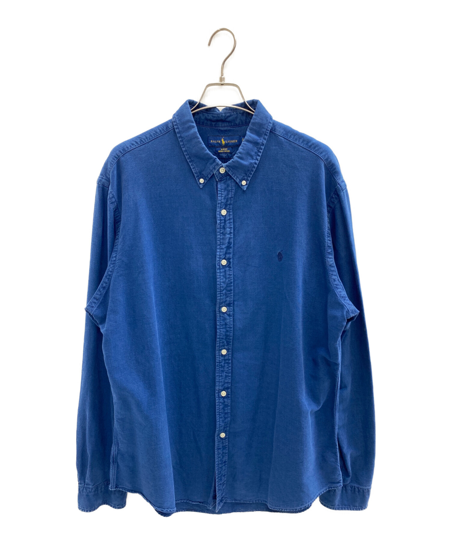 中古・古着通販】RALPH LAUREN (ラルフローレン) 長袖シャツ ブルー 