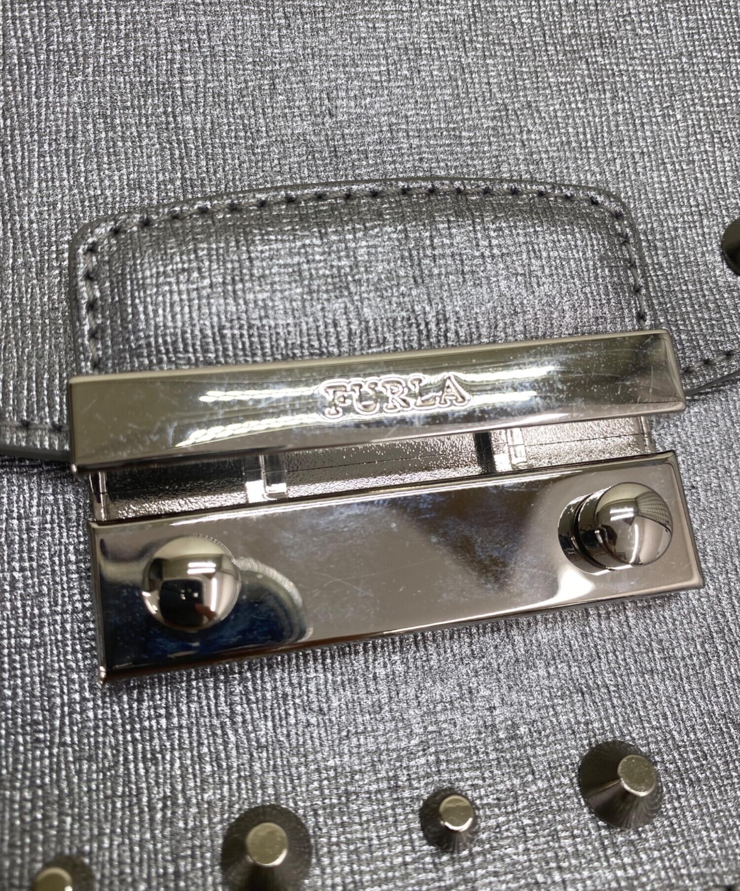 中古・古着通販】FURLA (フルラ) 2WAYショルダーバッグ シルバーカラー