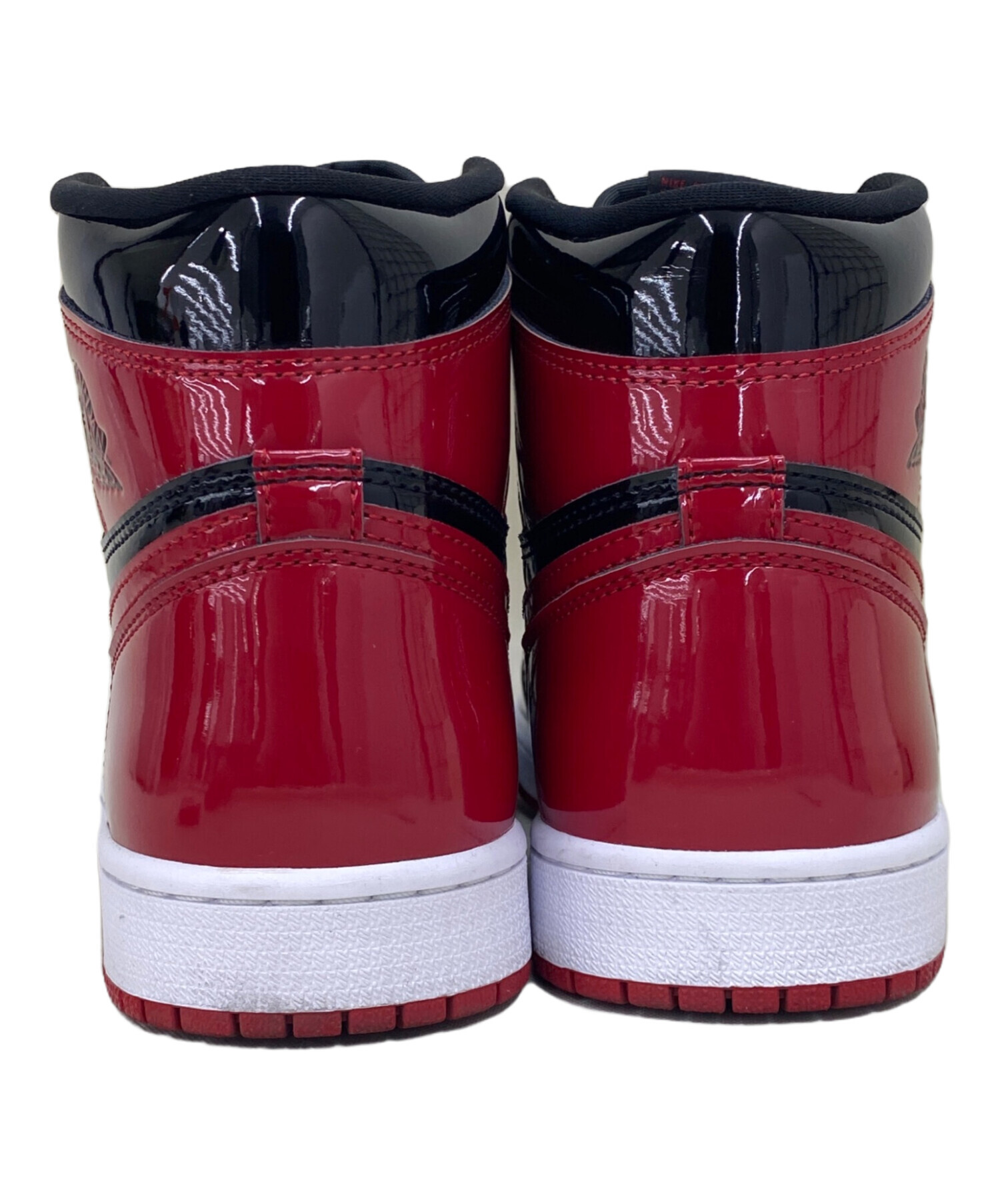 中古・古着通販】NIKE (ナイキ) ハイカットスニーカー レッド×ブラック