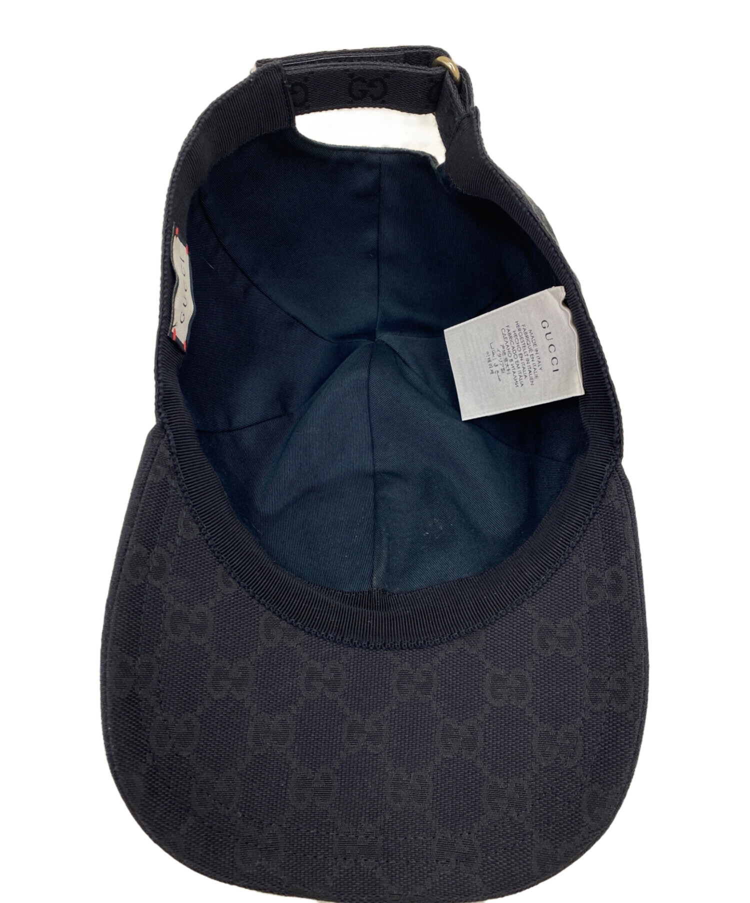 中古・古着通販】GUCCI (グッチ) キャップ ブラック｜ブランド・古着