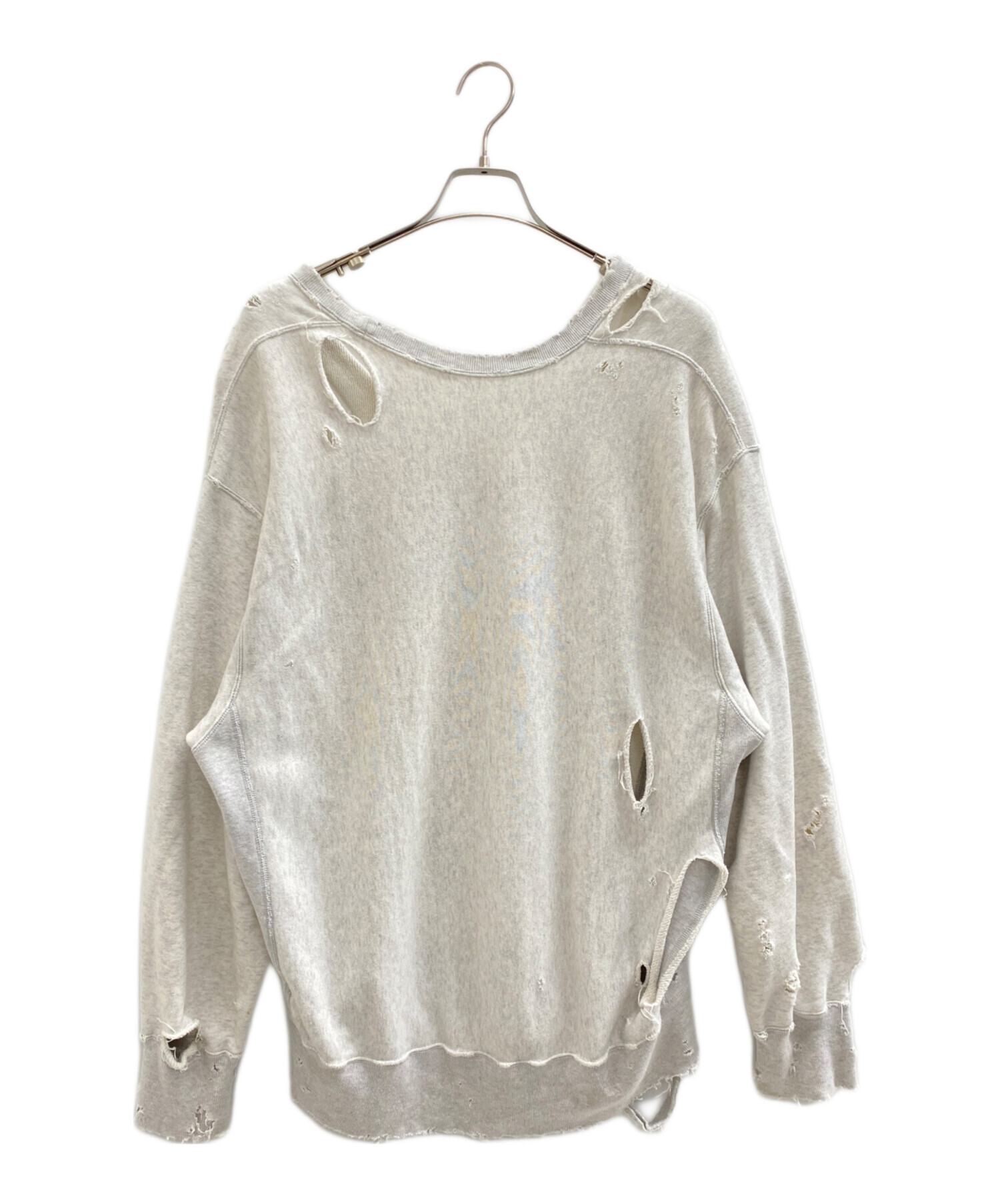 トップス ANCELLM CRASH CREWNECK 3/4 SLEEVE SWEAT CRASH CREWNECK 3/4 SLEEVE SWEAT SHIRT – ANCELLM