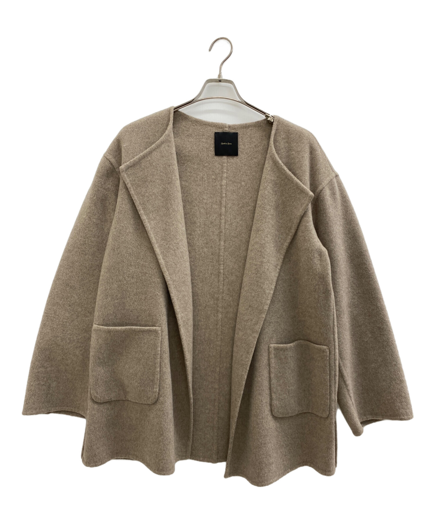 Spick & Span ウールノーカラーミドル丈コート Spick & Span（スピック