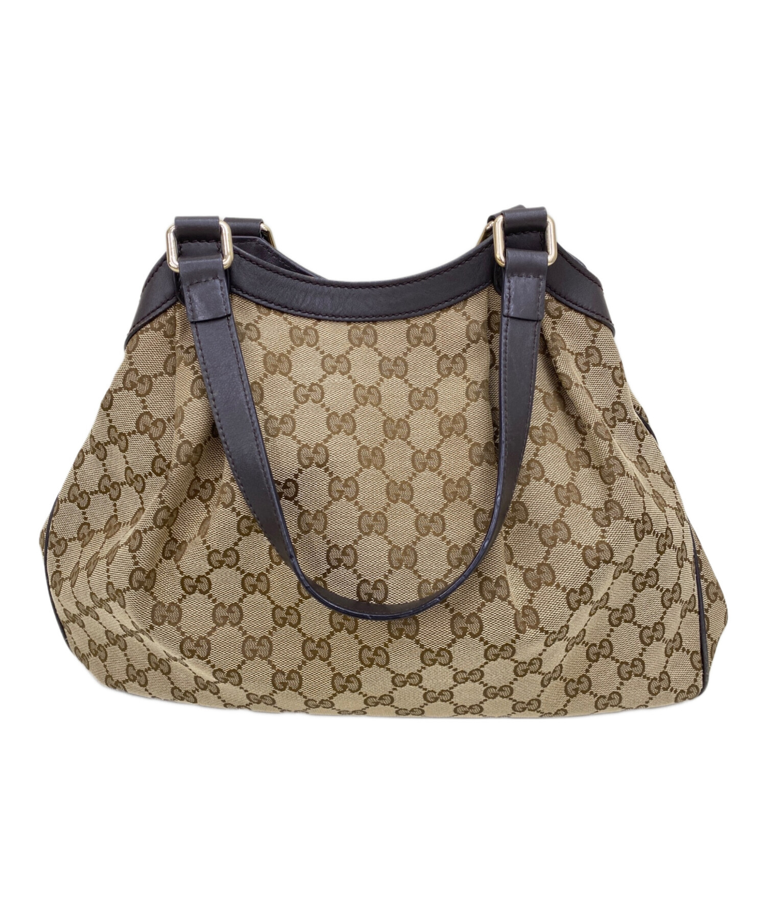 中古・古着通販】GUCCI (グッチ) トートバッグ ベージュ×ブラウン 