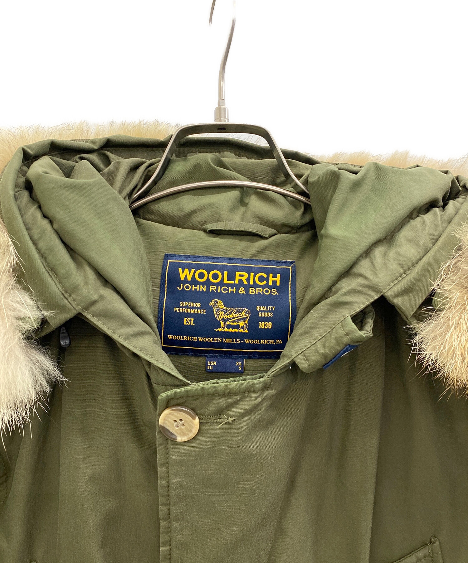 中古・古着通販】WOOLRICH (ウールリッチ) ダウンジャケット カーキ