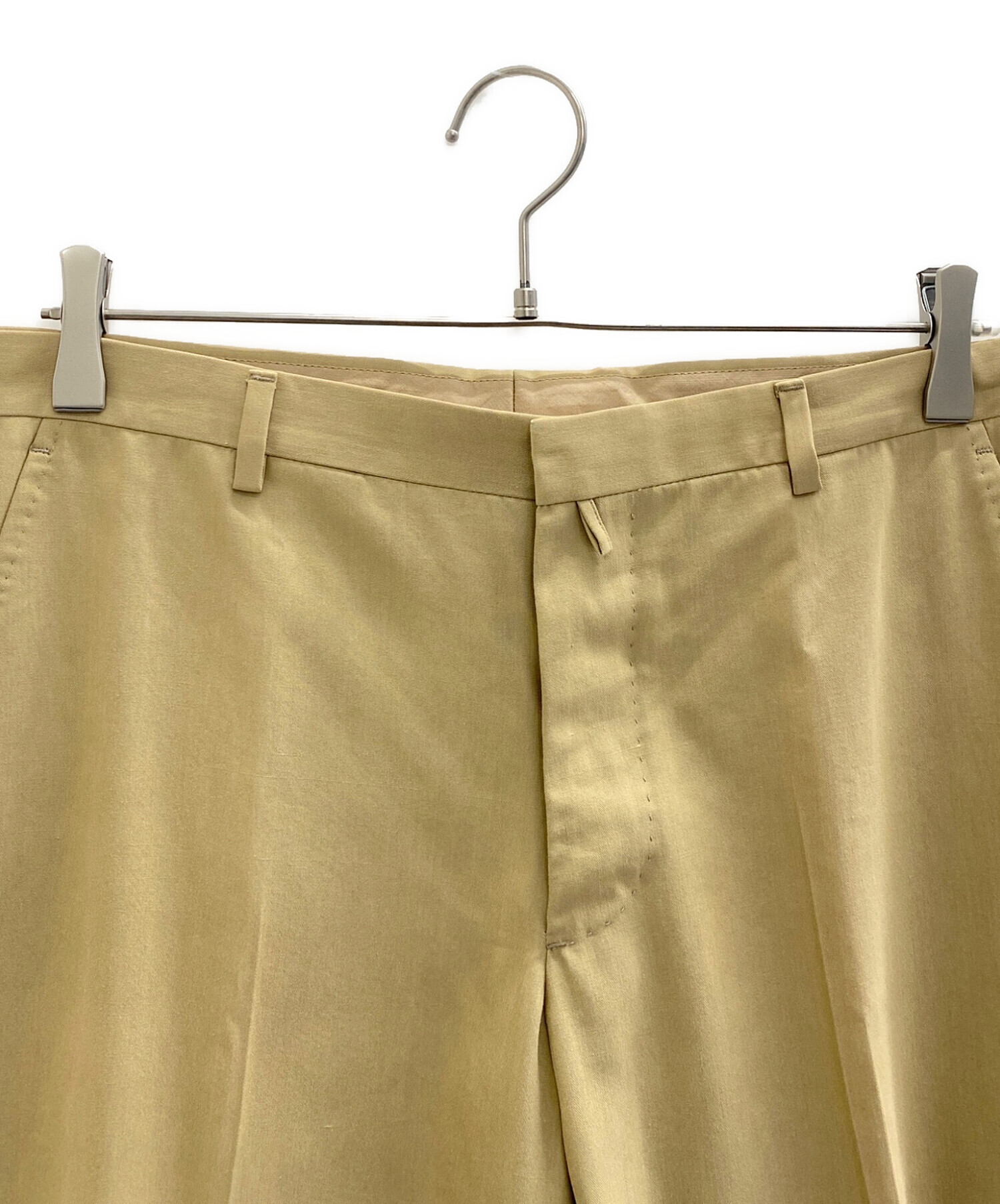 JIL SANDER ジルサンダー　ベルテッドスラックス　ベージュ 中古・古着通販】JIL SANDER (ジルサンダー) スラックス ベージュ