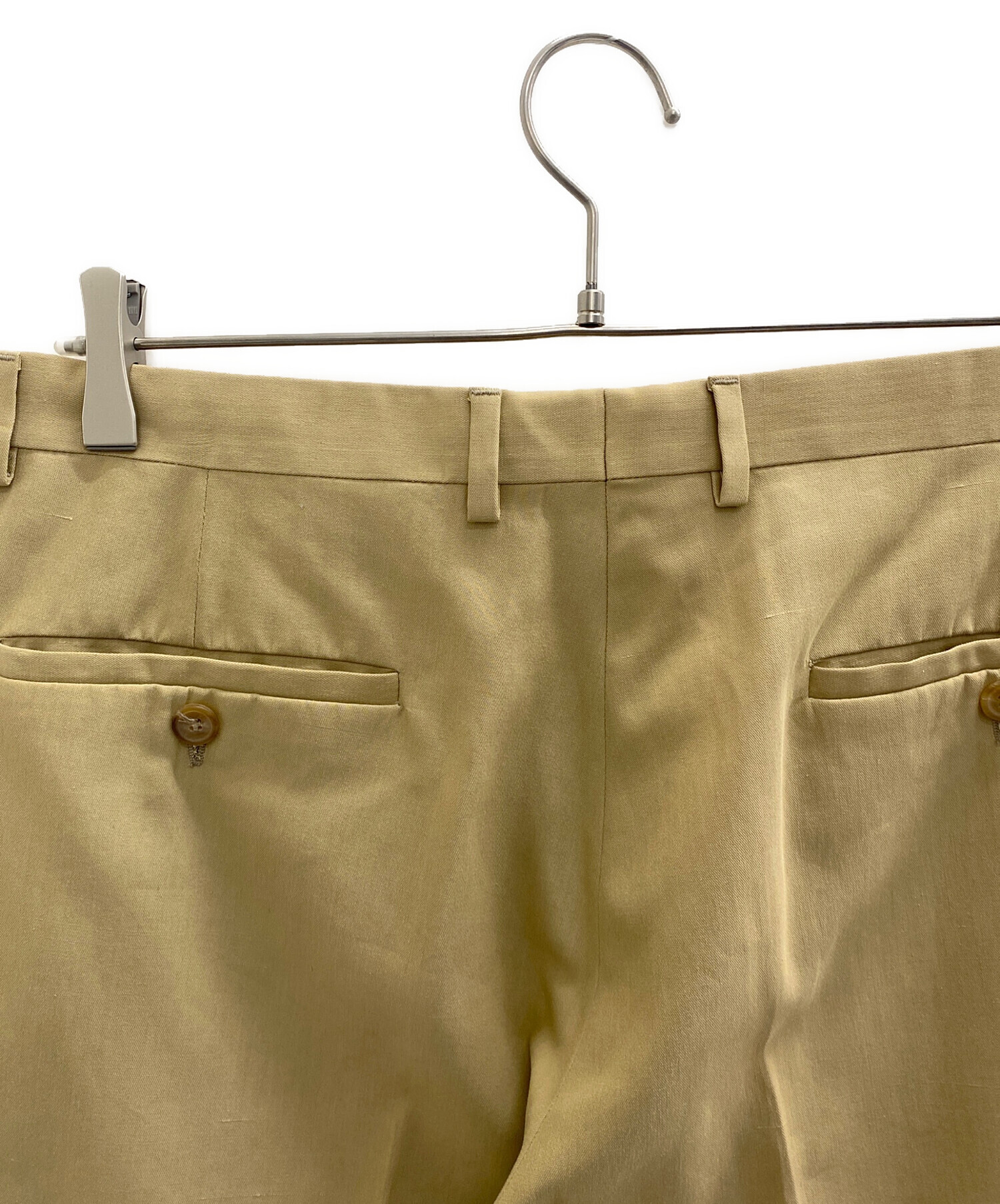JIL SANDER ジルサンダー　ベルテッドスラックス　ベージュ 中古・古着通販】JIL SANDER (ジルサンダー) スラックス ベージュ
