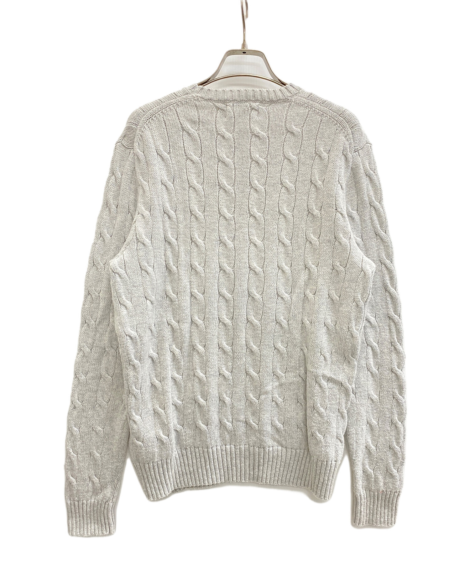 【美品】Polo Ralph Lauren 現行　QR ケーブルニット　XS 美品】Polo Ralph Lauren 現行 QR ケーブルニット XS 現行QRタグ 良品