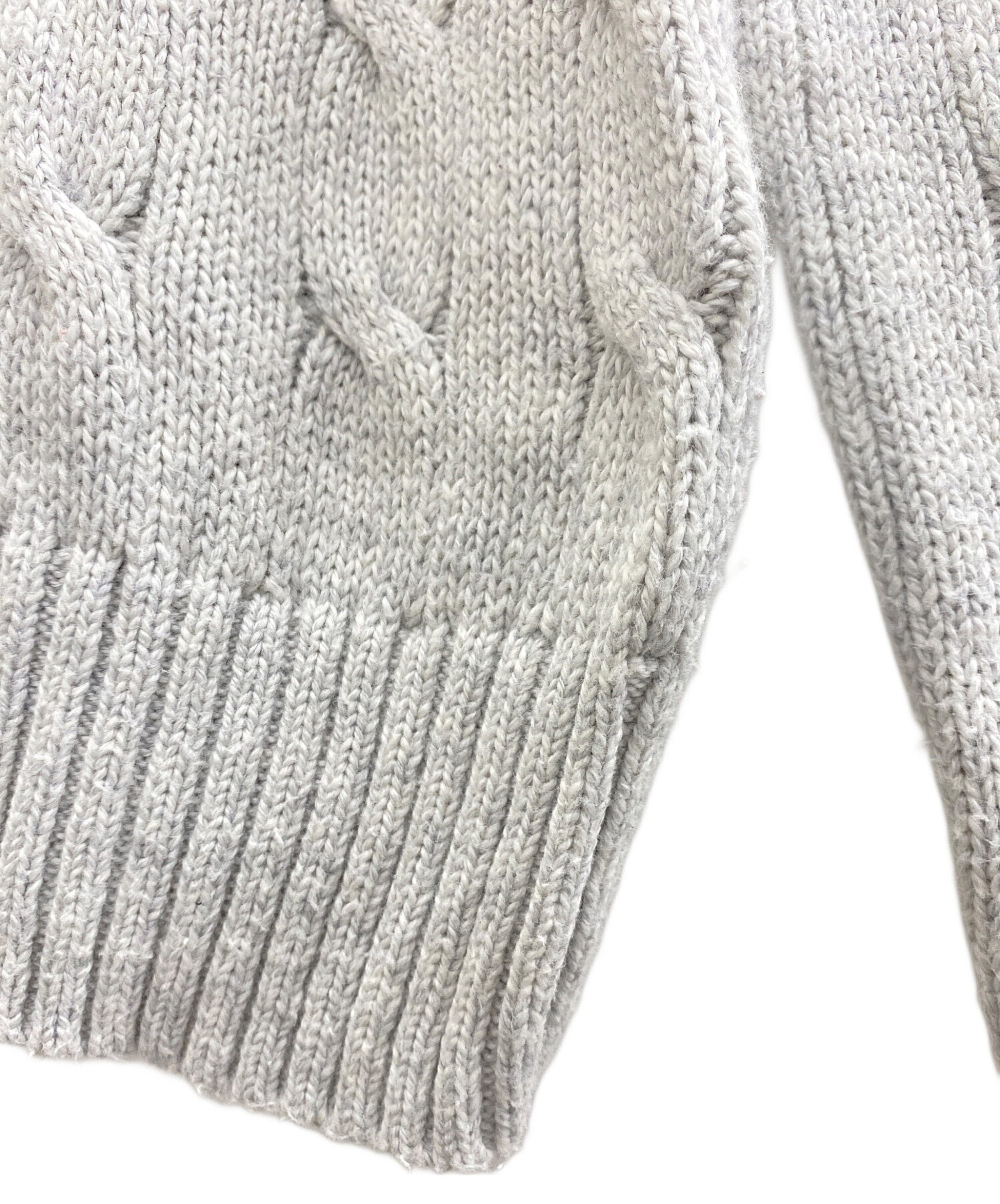 【美品】Polo Ralph Lauren 現行　QR ケーブルニット　XS 美品】Polo Ralph Lauren 現行 QR ケーブルニット XS 現行QRタグ 良品