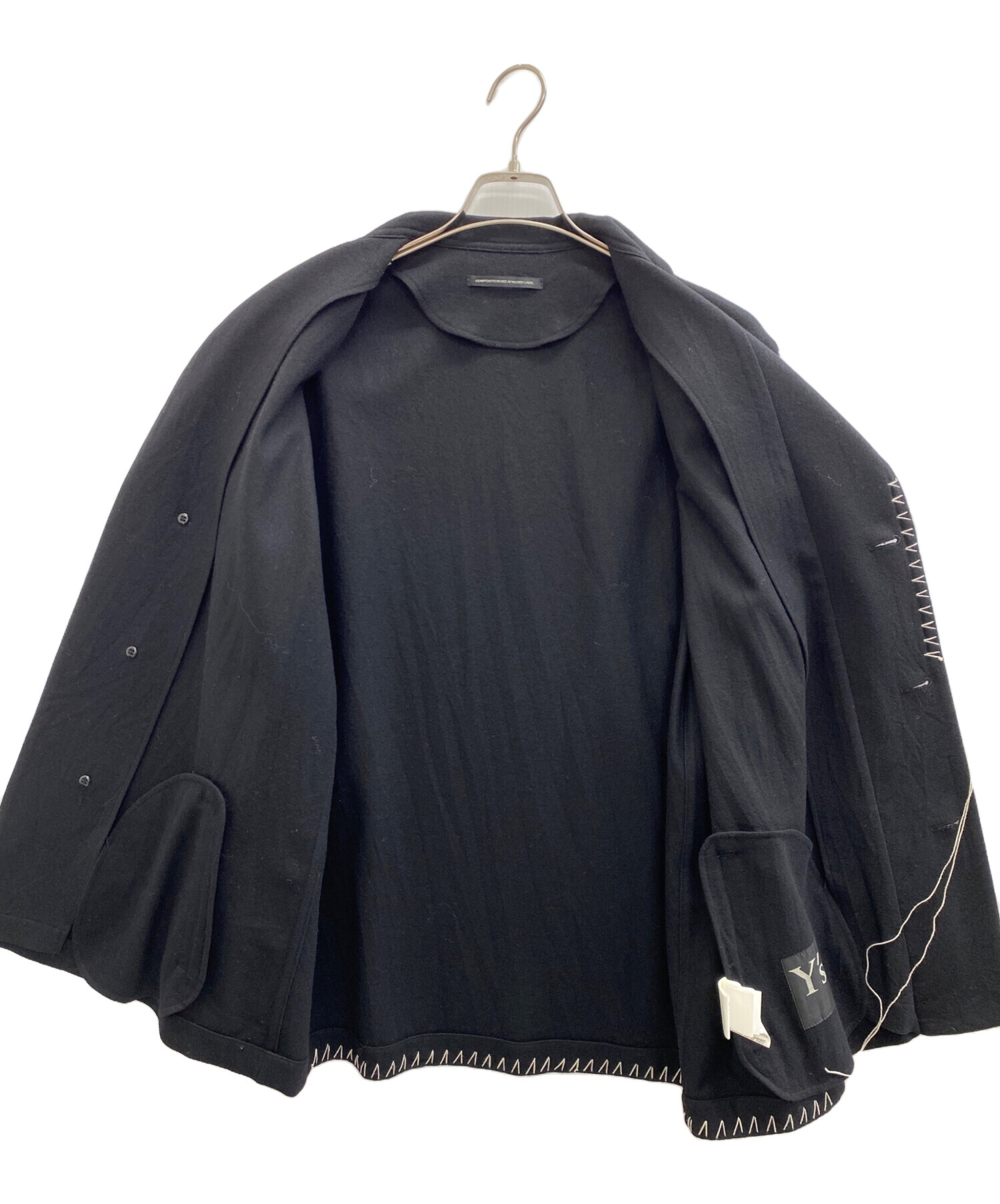 中古・古着通販】Y's (ワイズ) W/ FLANNEL HAND STITCHED LEFT FACING