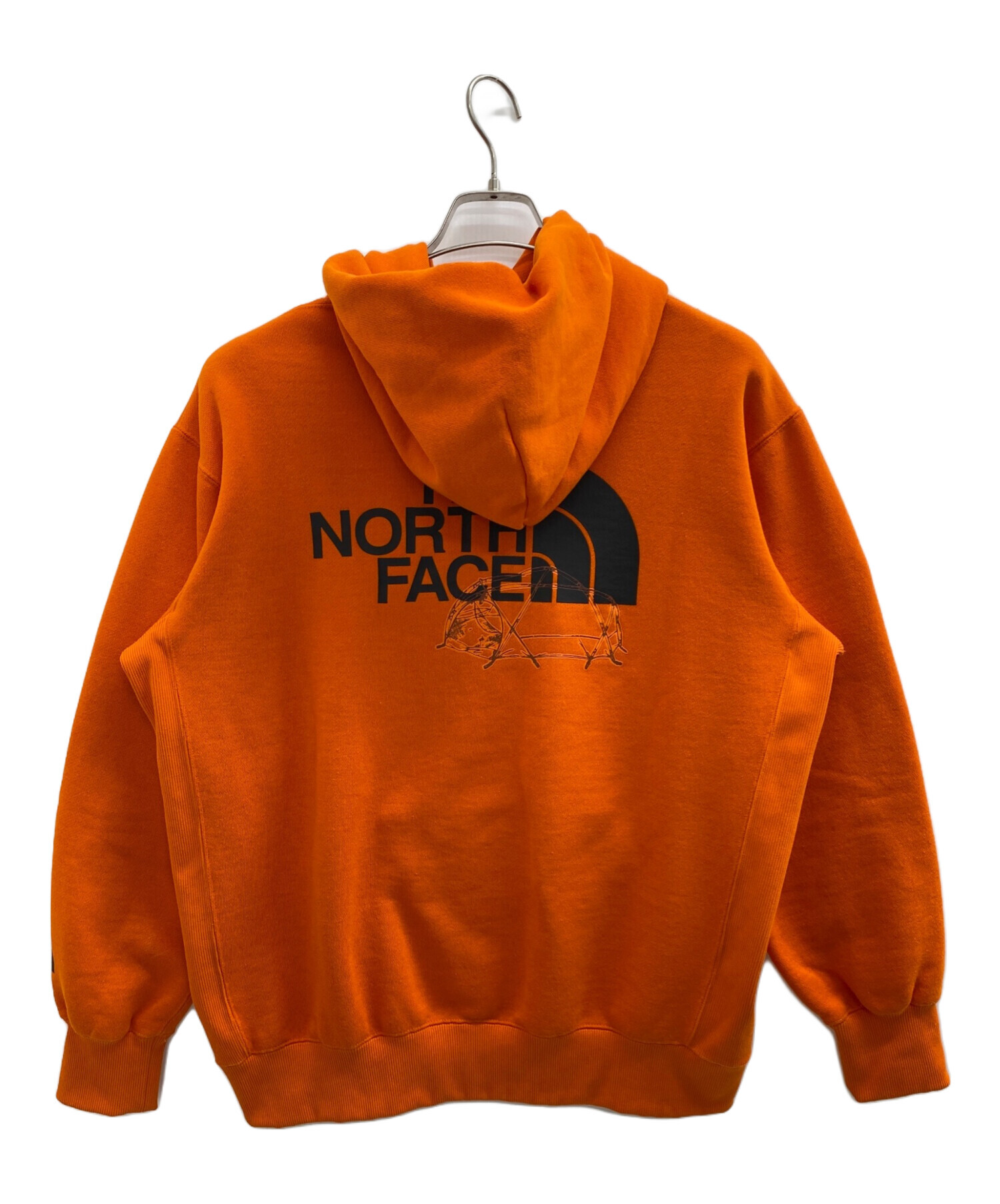 THE NORTH FACE ノースフェイス パーカー オレンジ スウェット 中古・古着通販】THE NORTH FACE (ザ ノース フェイス) バックハーフ