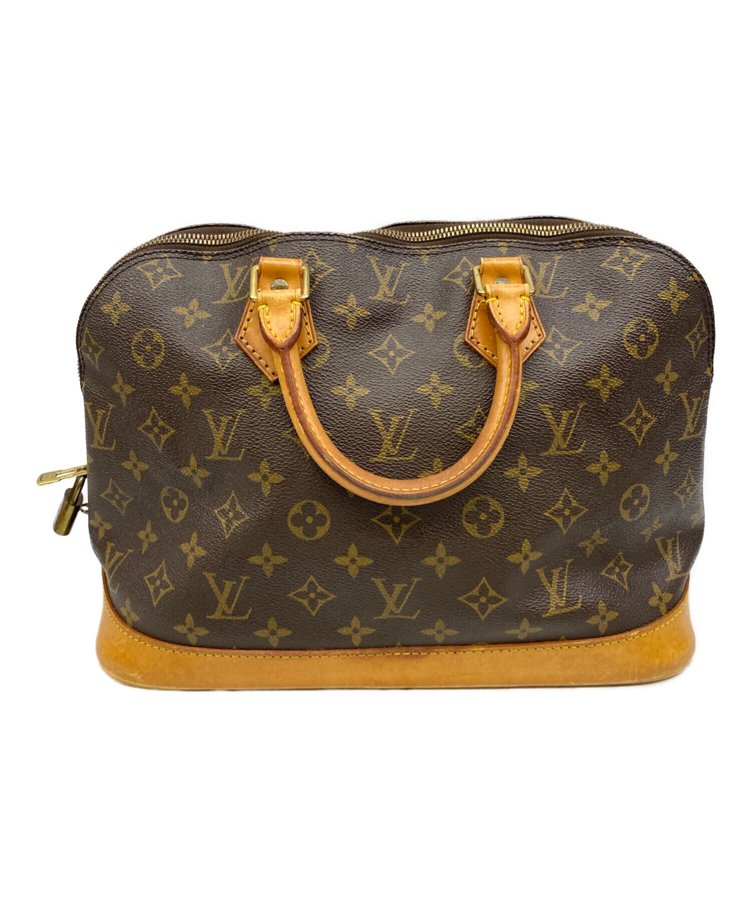 LOUIS VUITTON モノグラム ハンドバッグ ヴィンテージ 傷あり 中古・古着通販】LOUIS VUITTON (ルイ ヴィトン) アルマ ブラウン