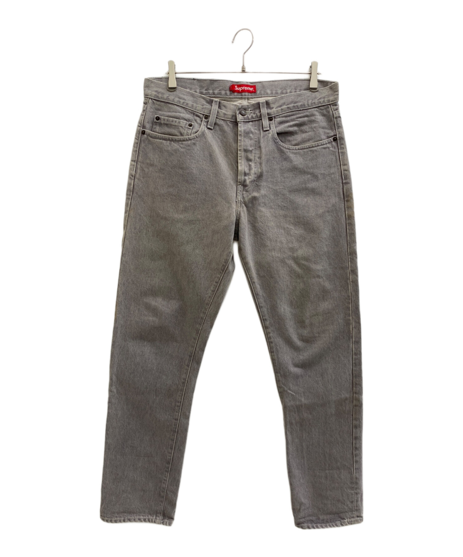 中古・古着通販】Supreme (シュプリーム) デニムパンツ グレー サイズ
