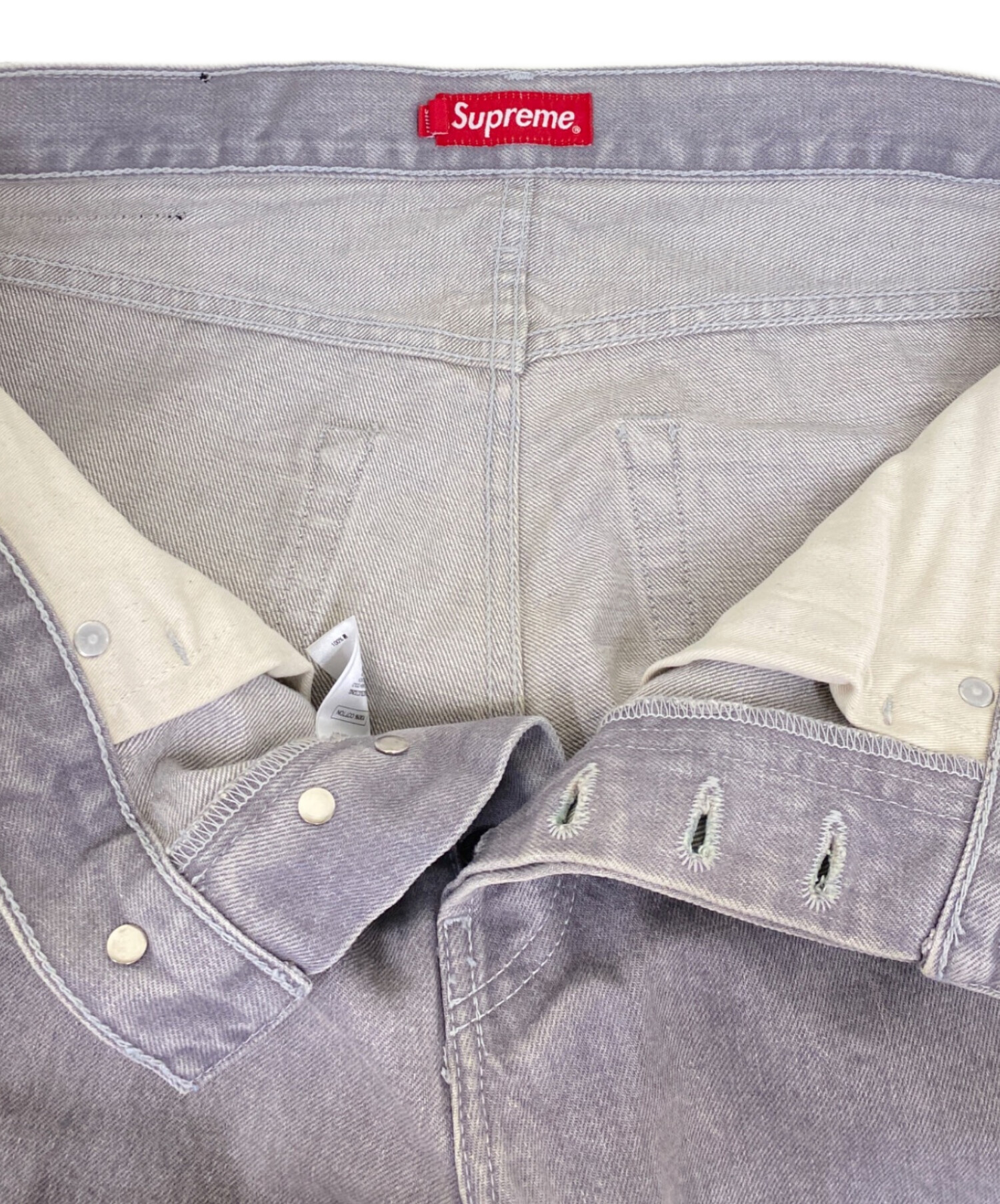 Supreme グレー デニムパンツ 中古・古着通販】Supreme (シュプリーム) デニムパンツ グレー サイズ