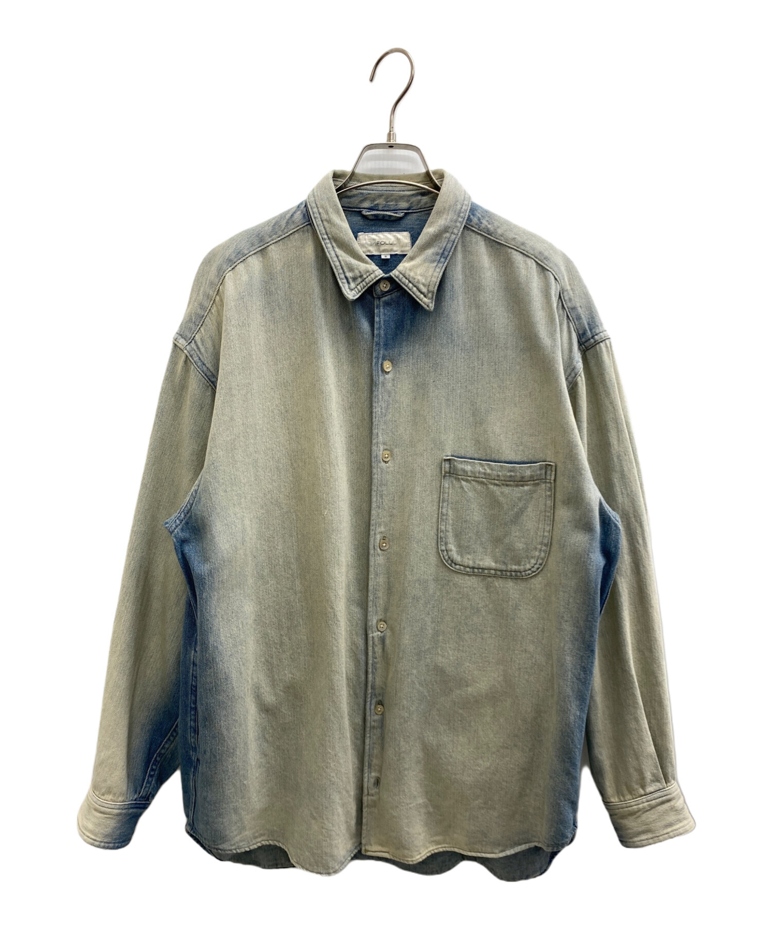 いらない服売ります 中古・古着通販】UNFOLLOW (アンフォロー) 長袖シャツ ブルー サイズ:3