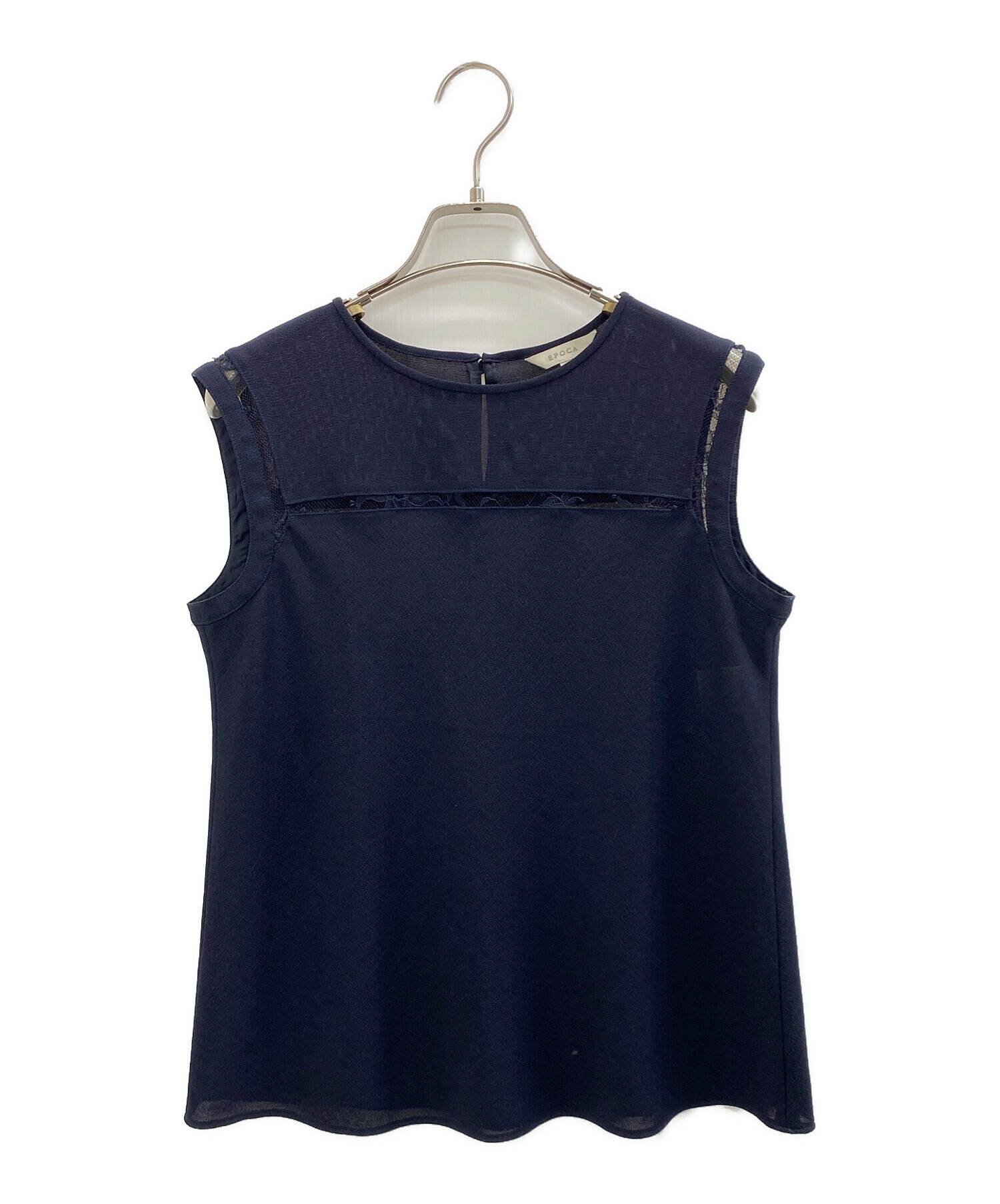 RACHEL ANTONOFF レイチェルアントノフ ブラウス M 紺 【古着】【中古】【送料無料】 中古・古着通販】ANAYI (アナイ) ジョーゼットテクニカル刺繍 ブラウス