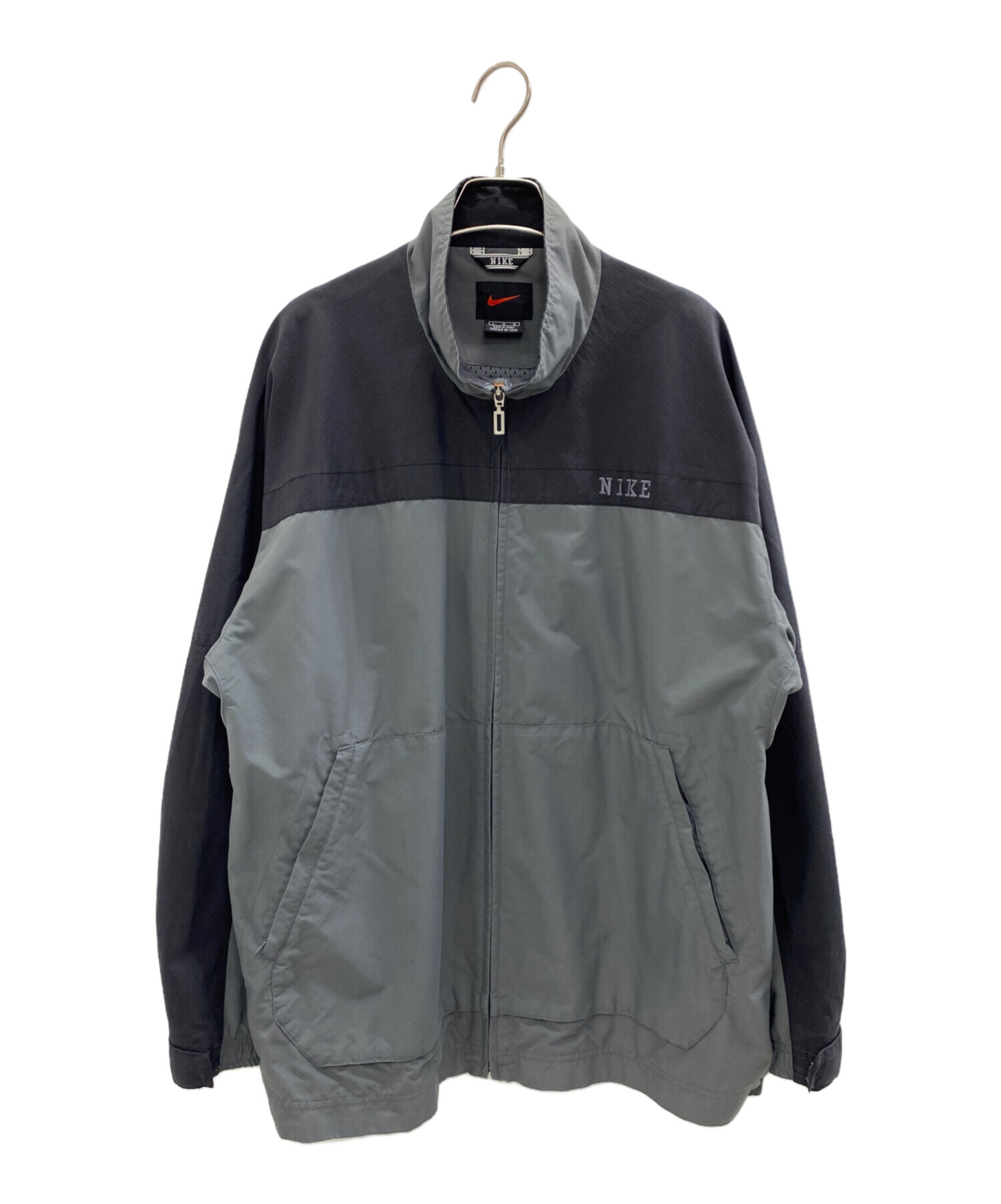 中古・古着通販】NIKE (ナイキ) ナイロンジャケット グレー サイズ:L