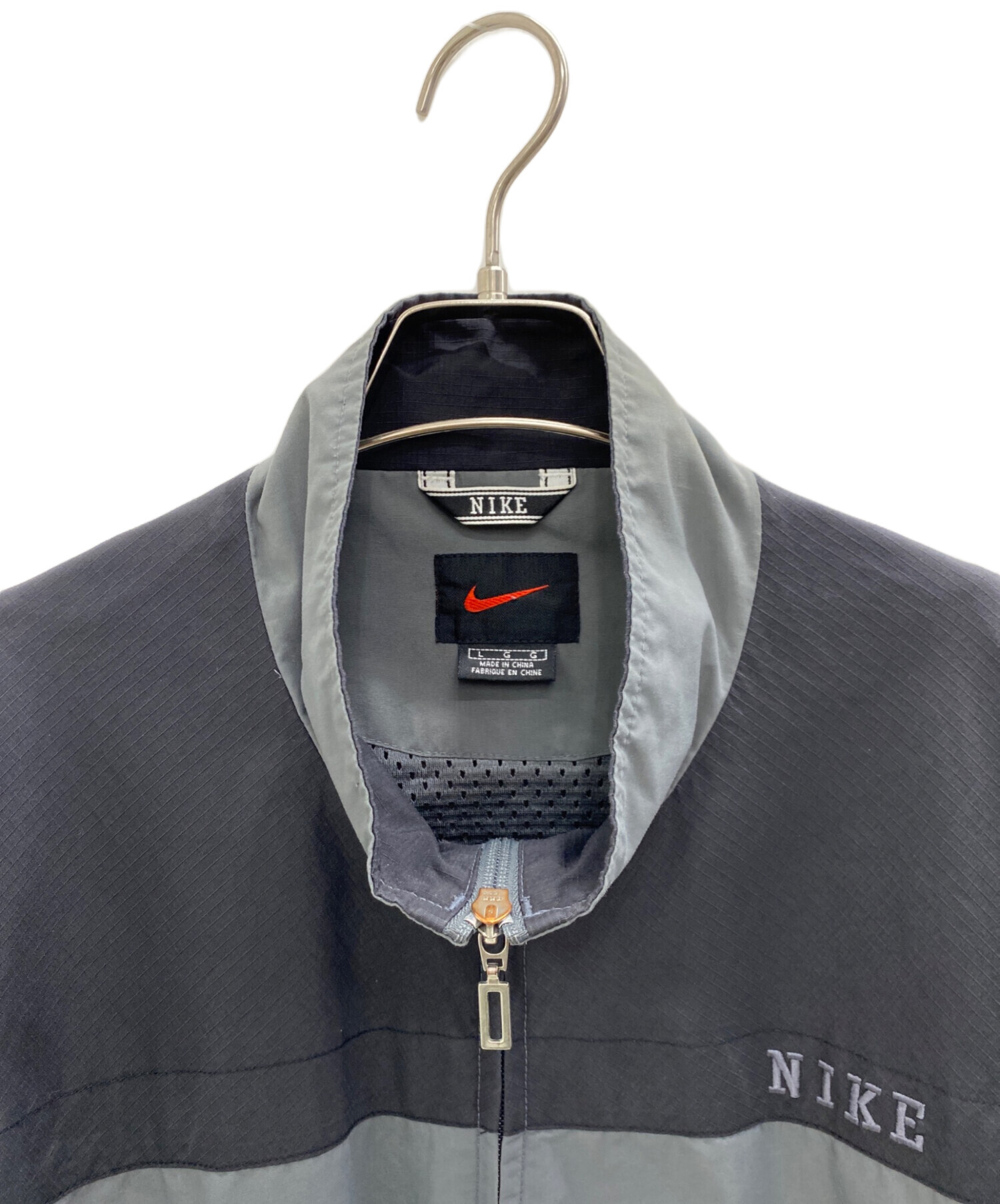 中古・古着通販】NIKE (ナイキ) ナイロンジャケット グレー サイズ:L