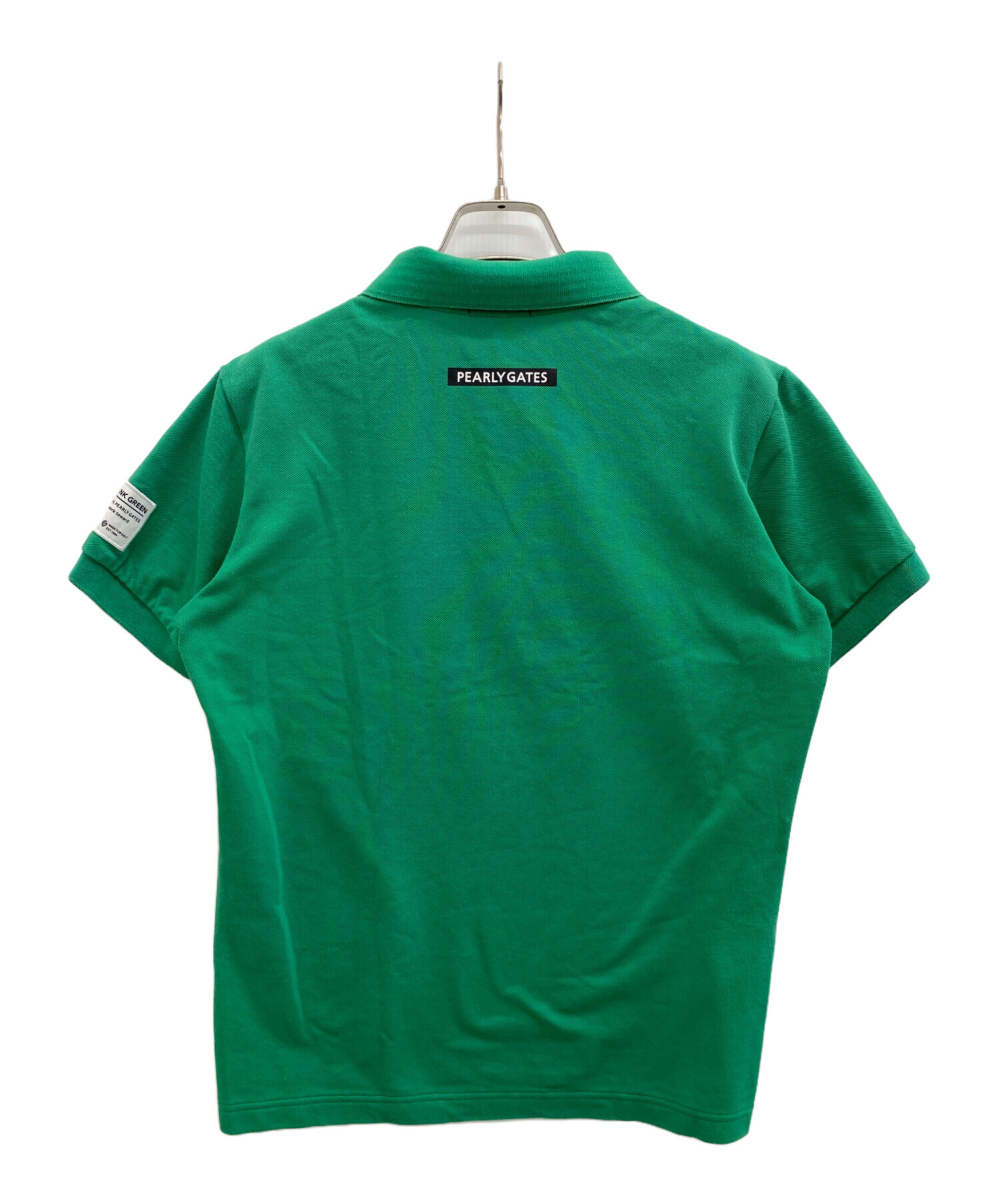 パーリーゲイツ トップス PEARLY GATES 綿ニット ホワイト フラッグ柄