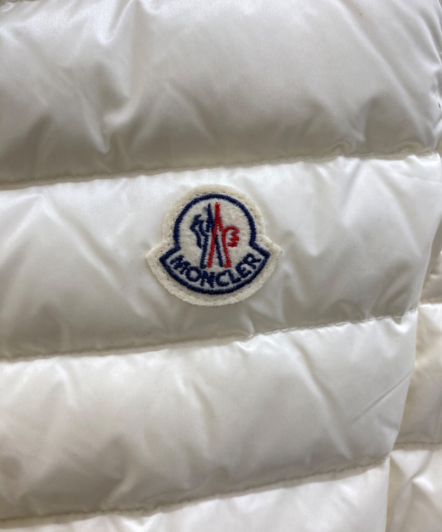 中古・古着通販】MONCLER (モンクレール) ダウンベスト アイボリー