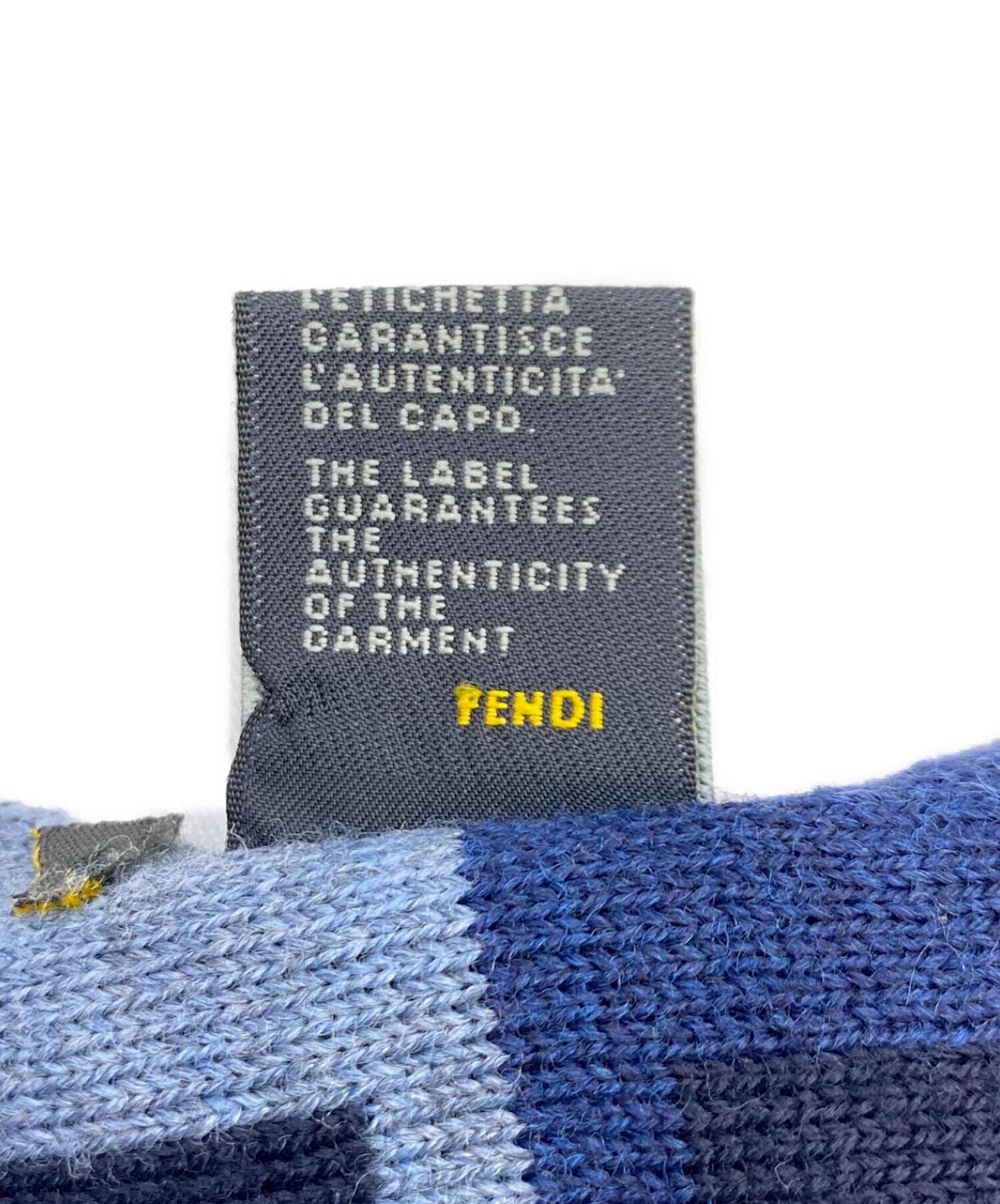 中古・古着通販】FENDI (フェンディ) マフラー ネイビー｜ブランド