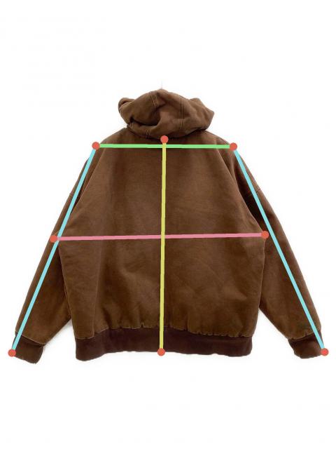 中古・古着通販】KAMIYA (カミヤ) 2023AW Boro Zip Hoodie ブラウン