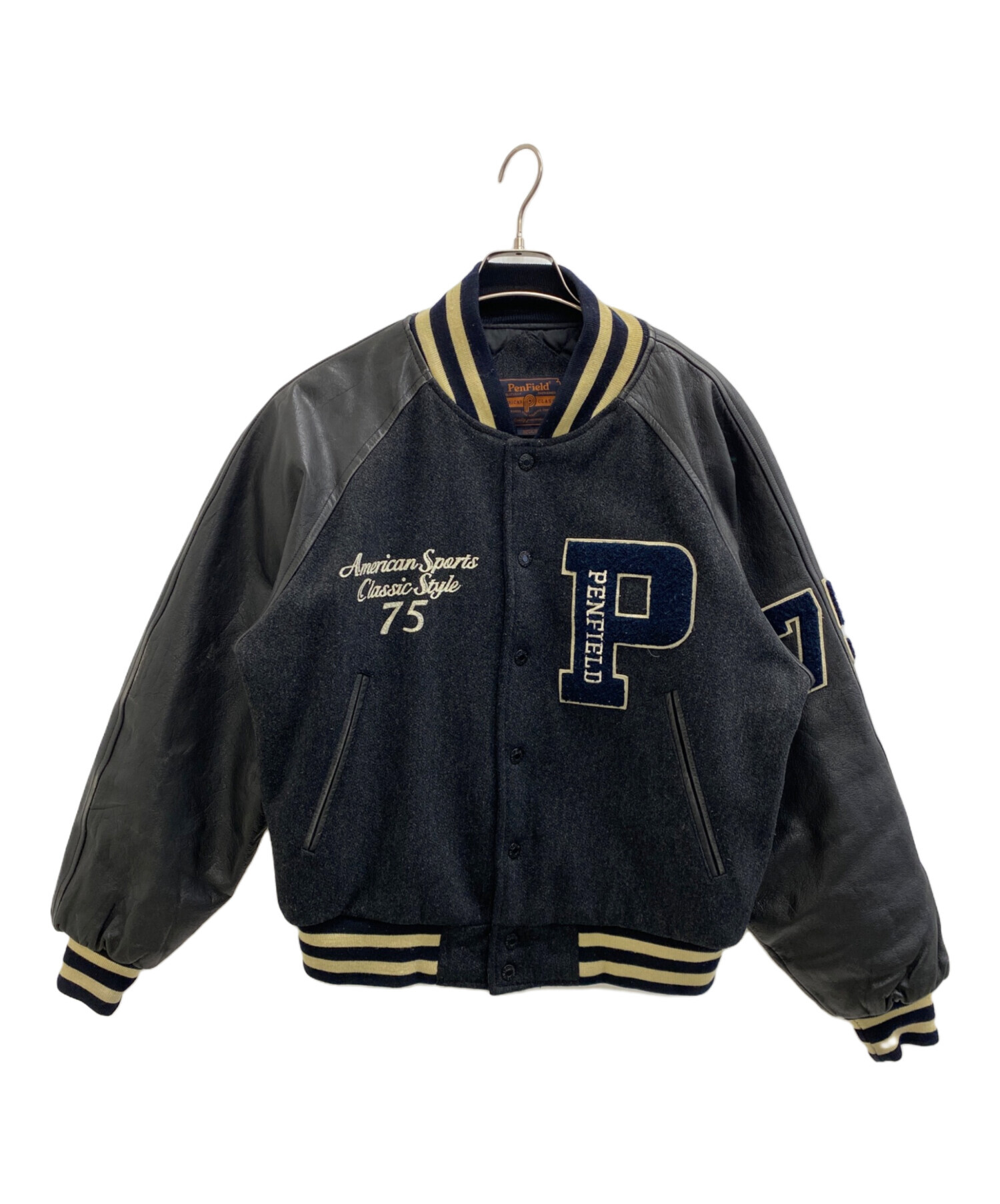 中古・古着通販】Pen Field (ペンフィールド) スタジャン ブラック 