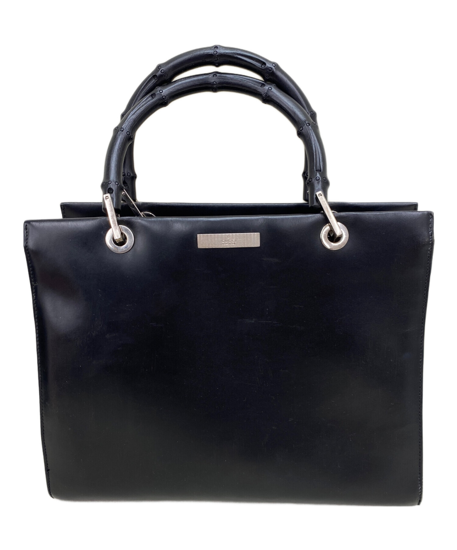 中古・古着通販】GUCCI (グッチ) ハンドバッグ ブラック｜ブランド 