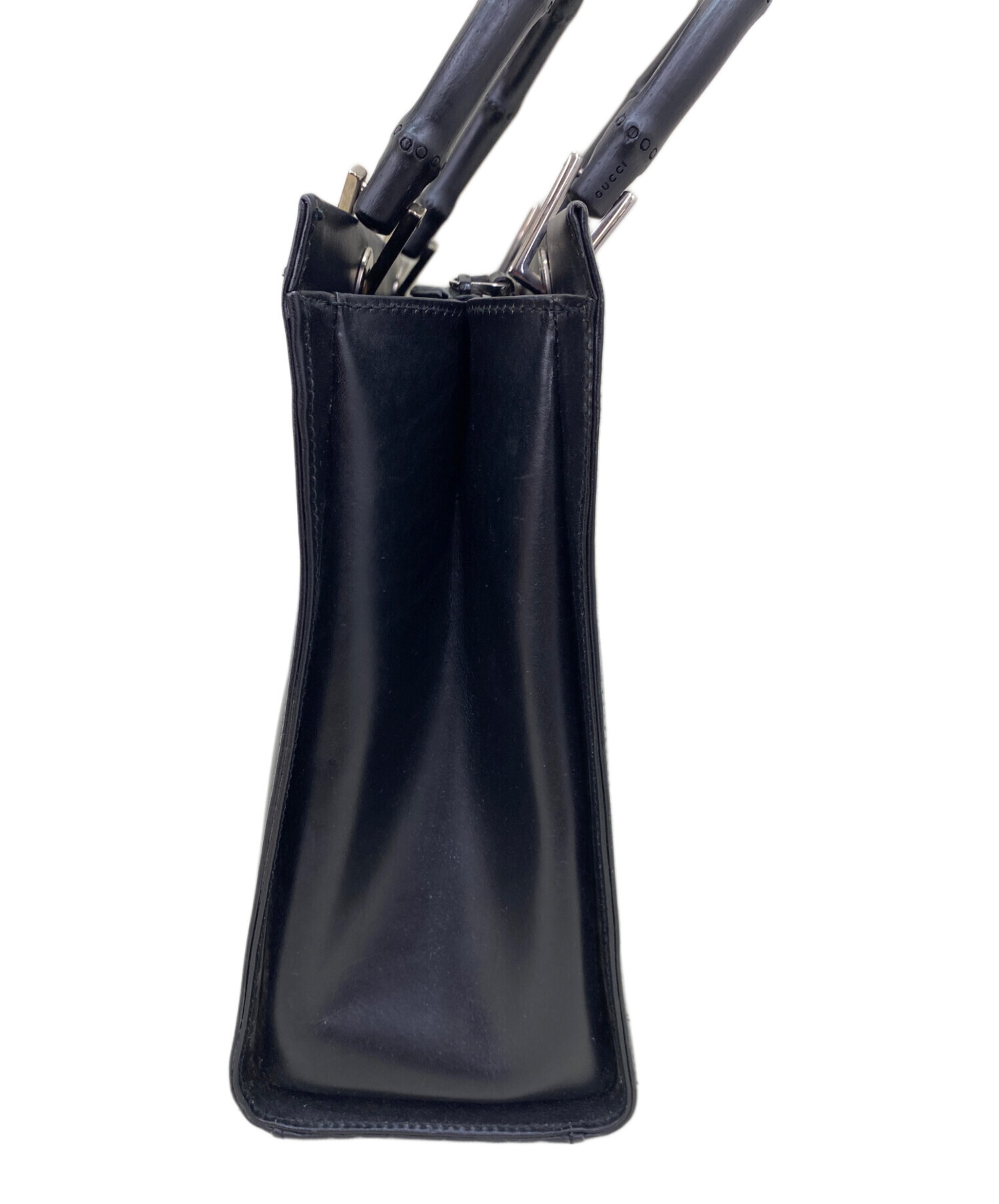 中古・古着通販】GUCCI (グッチ) ハンドバッグ ブラック｜ブランド