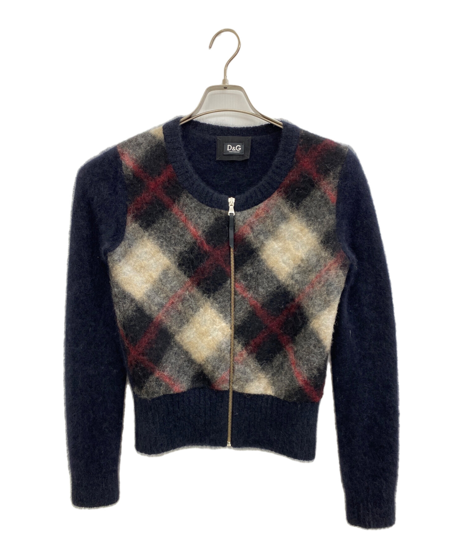 中古・古着通販】D&G (ディーアンドジー) フルジップニット・00s 