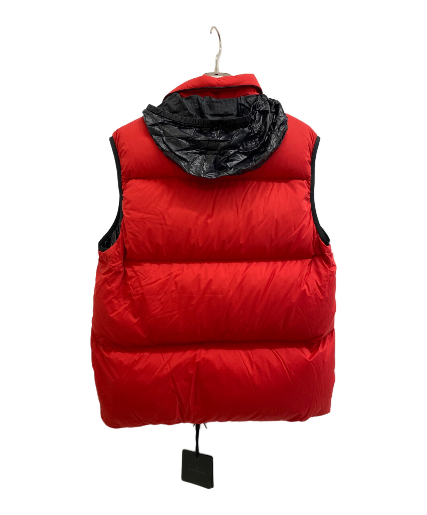 MONCLER 赤 ダウンベスト 中古・古着通販】MONCLER (モンクレール) ダウンベスト レッド サイズ