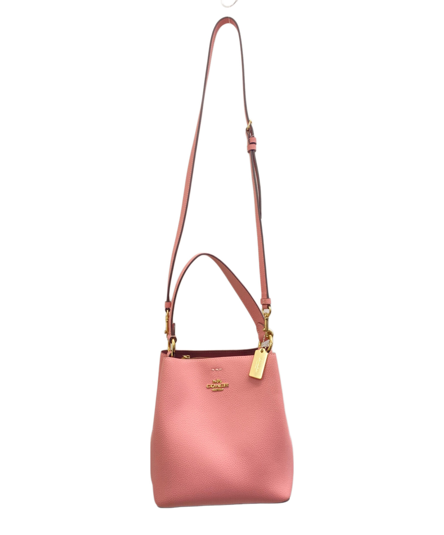 値下げ！COACH(コーチ) ハンドバッグ　タウン バケット バッグ 中古・古着通販】COACH (コーチ) スモール タウン バケット バッグ