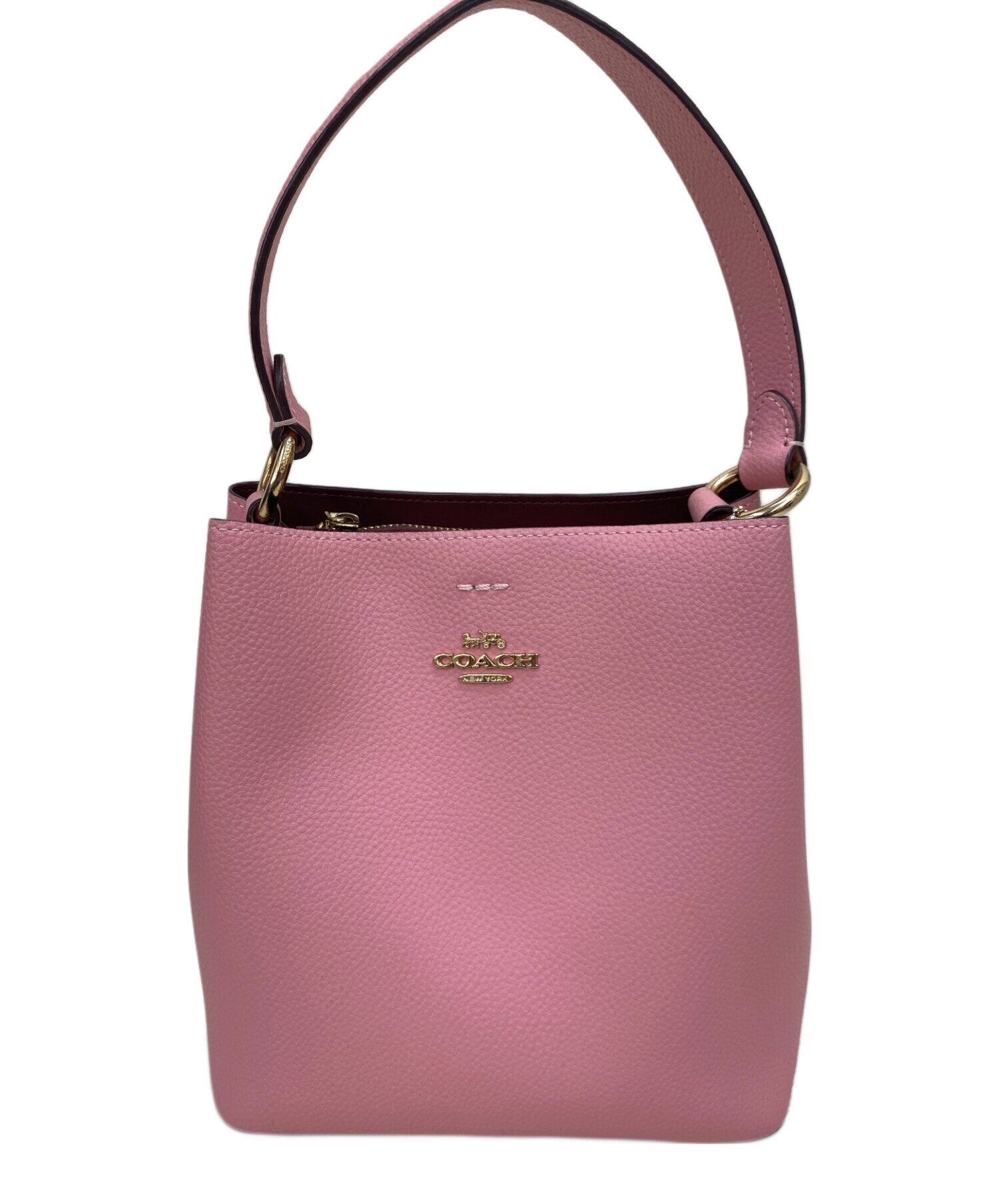 値下げ！COACH(コーチ) ハンドバッグ　タウン バケット バッグ 中古・古着通販】COACH (コーチ) スモール タウン バケット バッグ