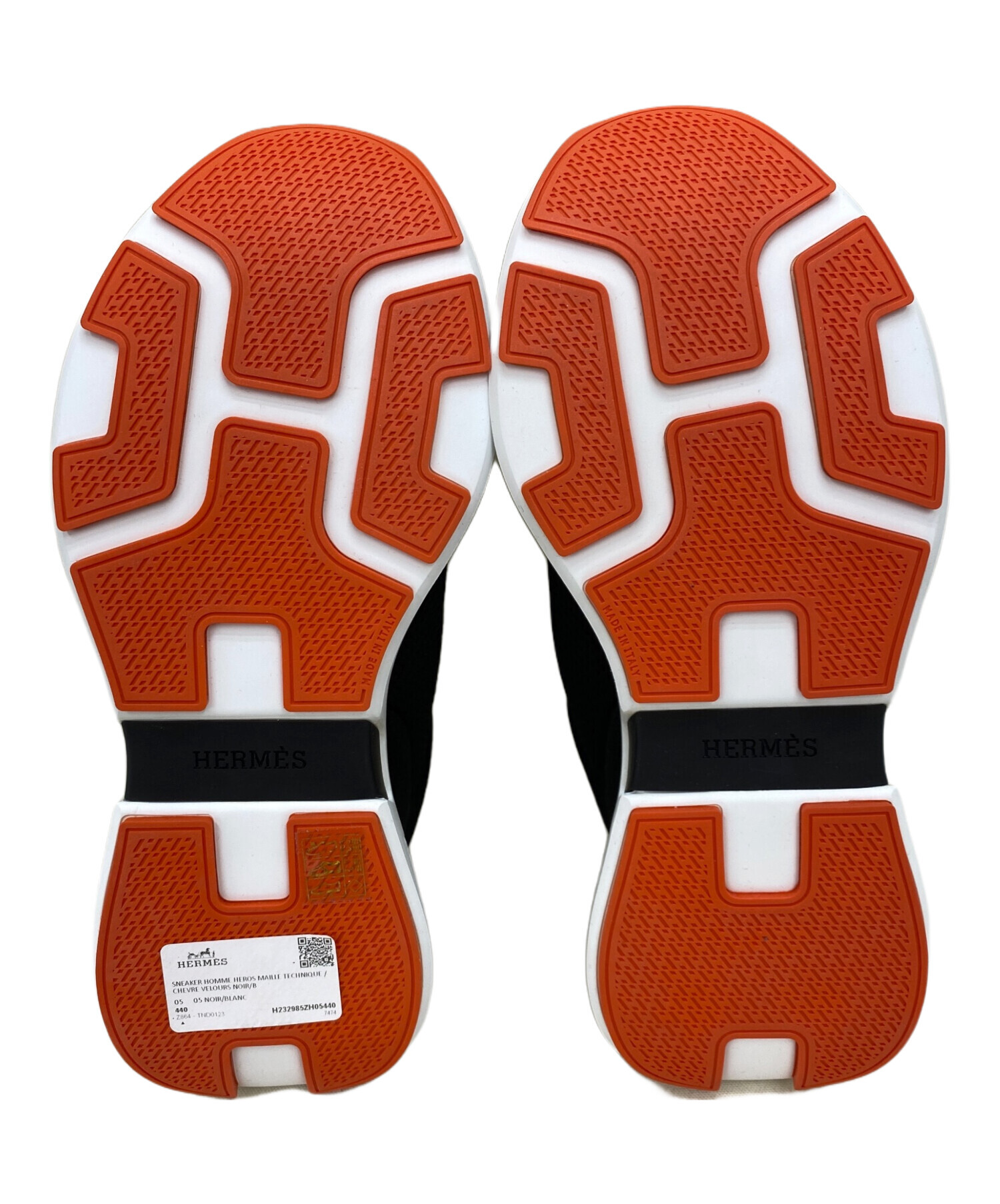 中古・古着通販】HERMES (エルメス) スニーカー ブラック サイズ:44