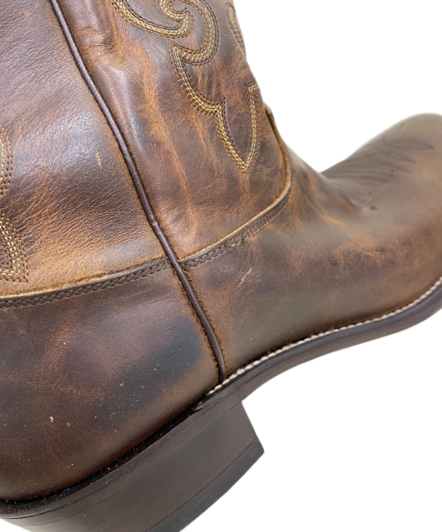 justin ジャスティン　ウエスタンブーツ　茶　US7.5 justin ジャスティン ウエスタンブーツ 茶 US7.5