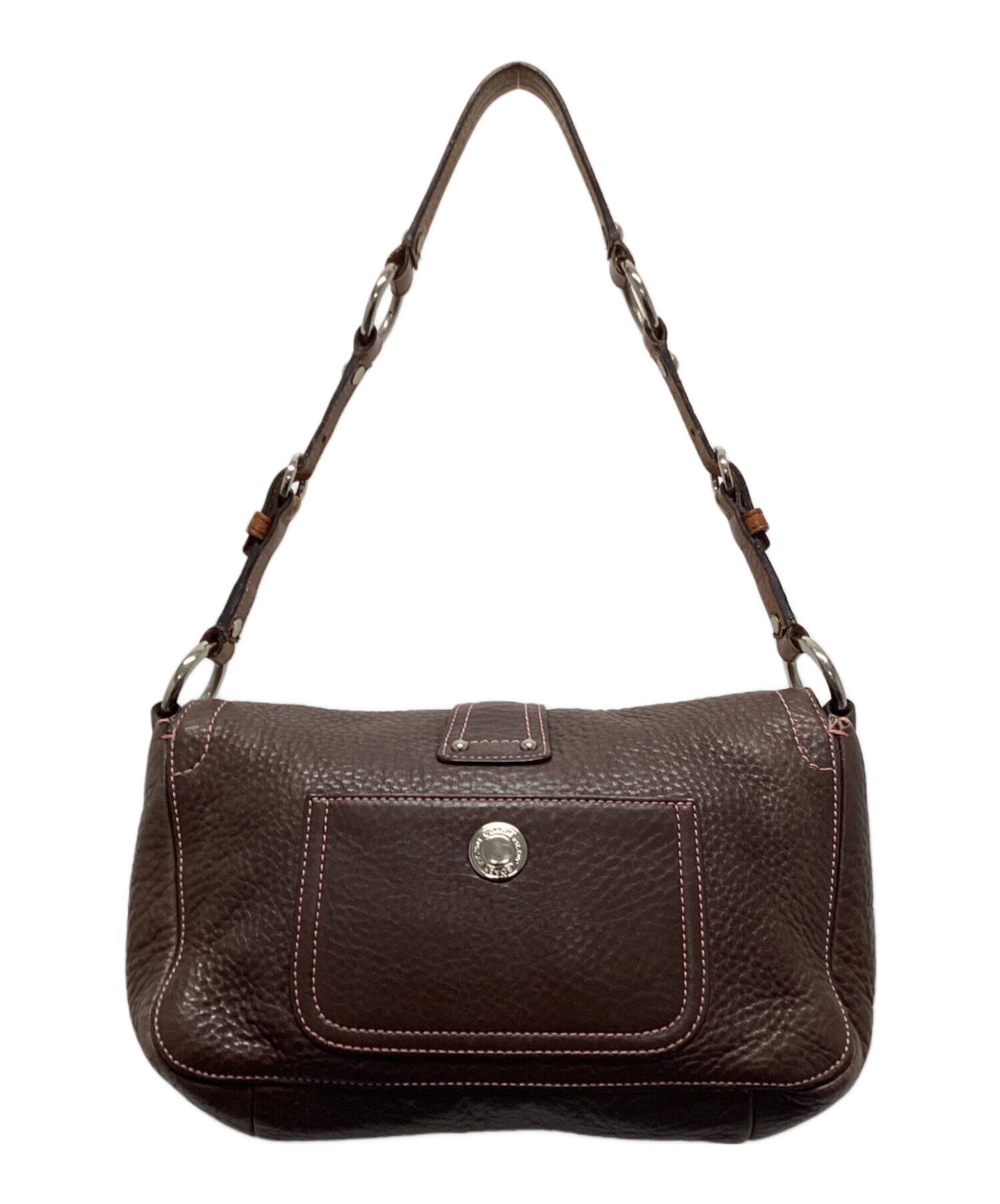 希少✨COACH オールドコーチ ワンショルダー レザーバッグ ブラウン 中古・古着通販】COACH (コーチ) ワンショルダーバッグ ブラウン