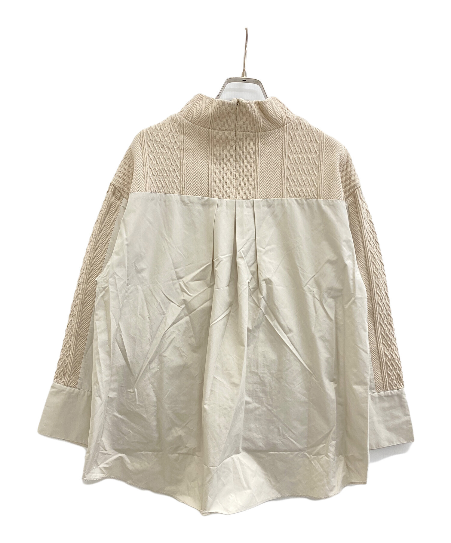 中古・古着通販】Leilian (レリアン) 長袖ブラウス ベージュ サイズ:11 