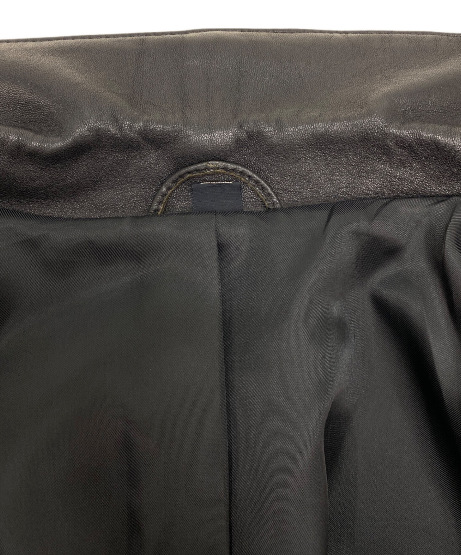 中古・古着通販】PARTINA (パルティーナ) ラムレザーコート ブラック