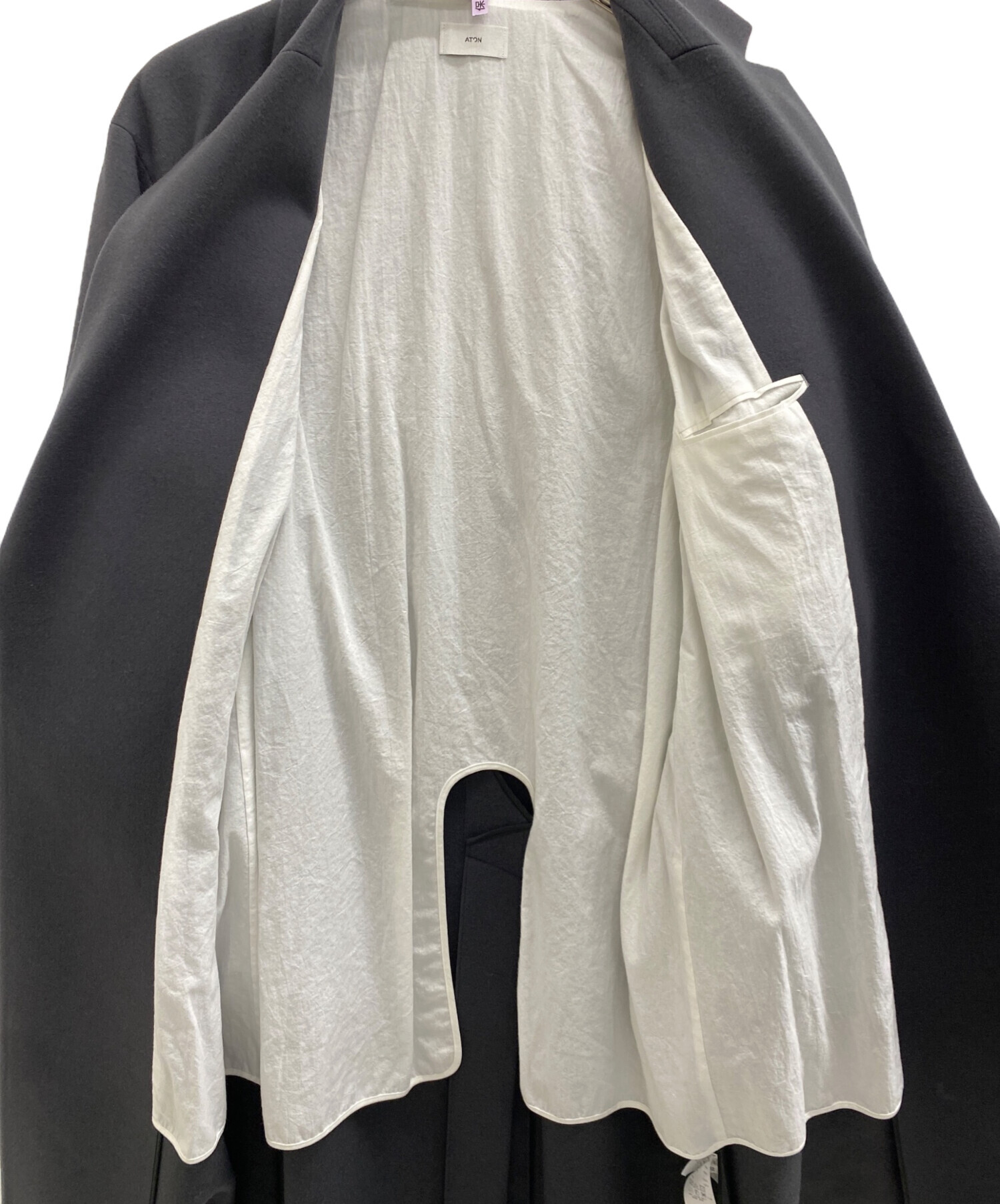 中古・古着通販】ATON (エイトン) コート グレー サイズ:01｜ブランド