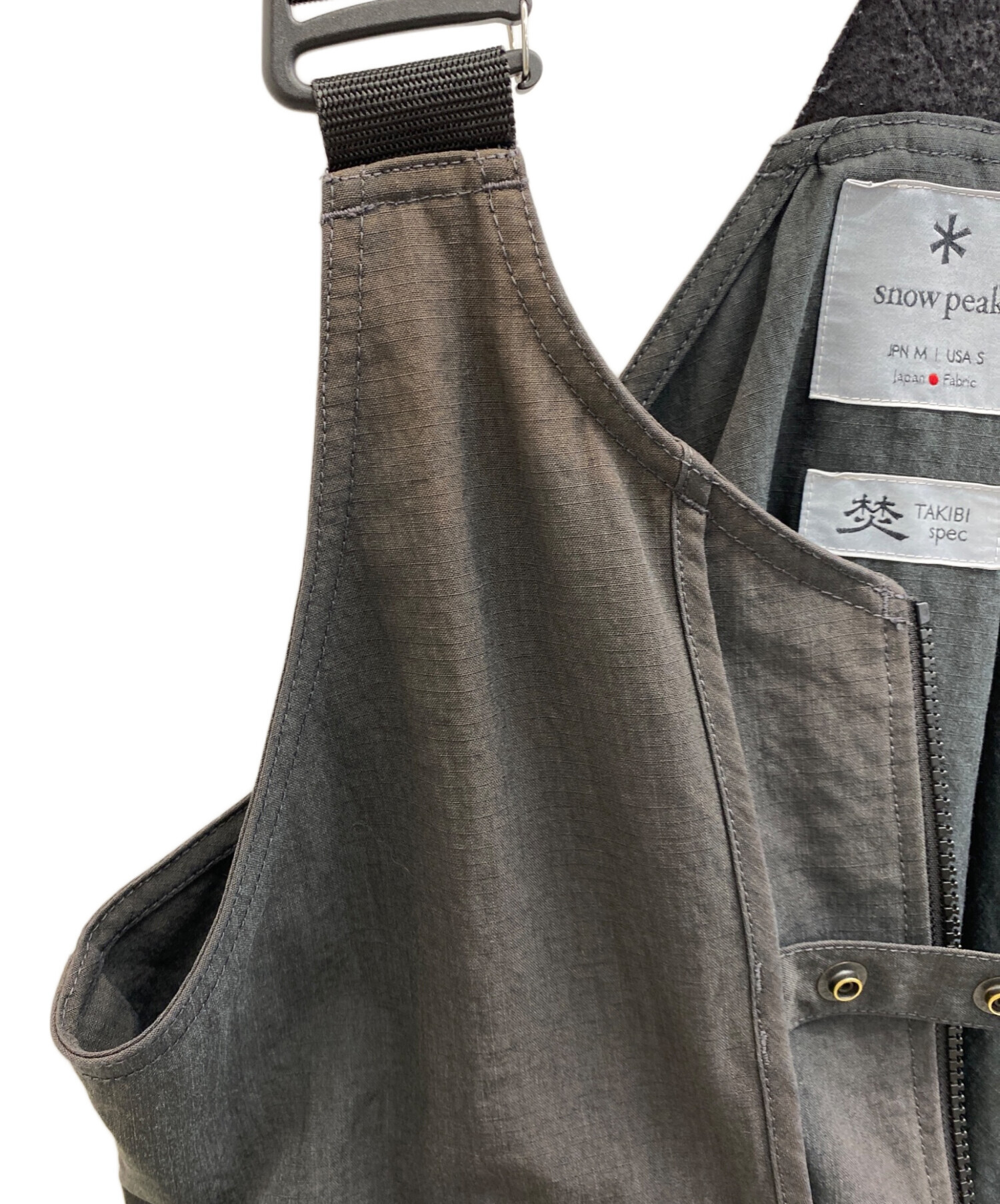 中古・古着通販】snow peak (スノーピーク) タキビベスト ブラック