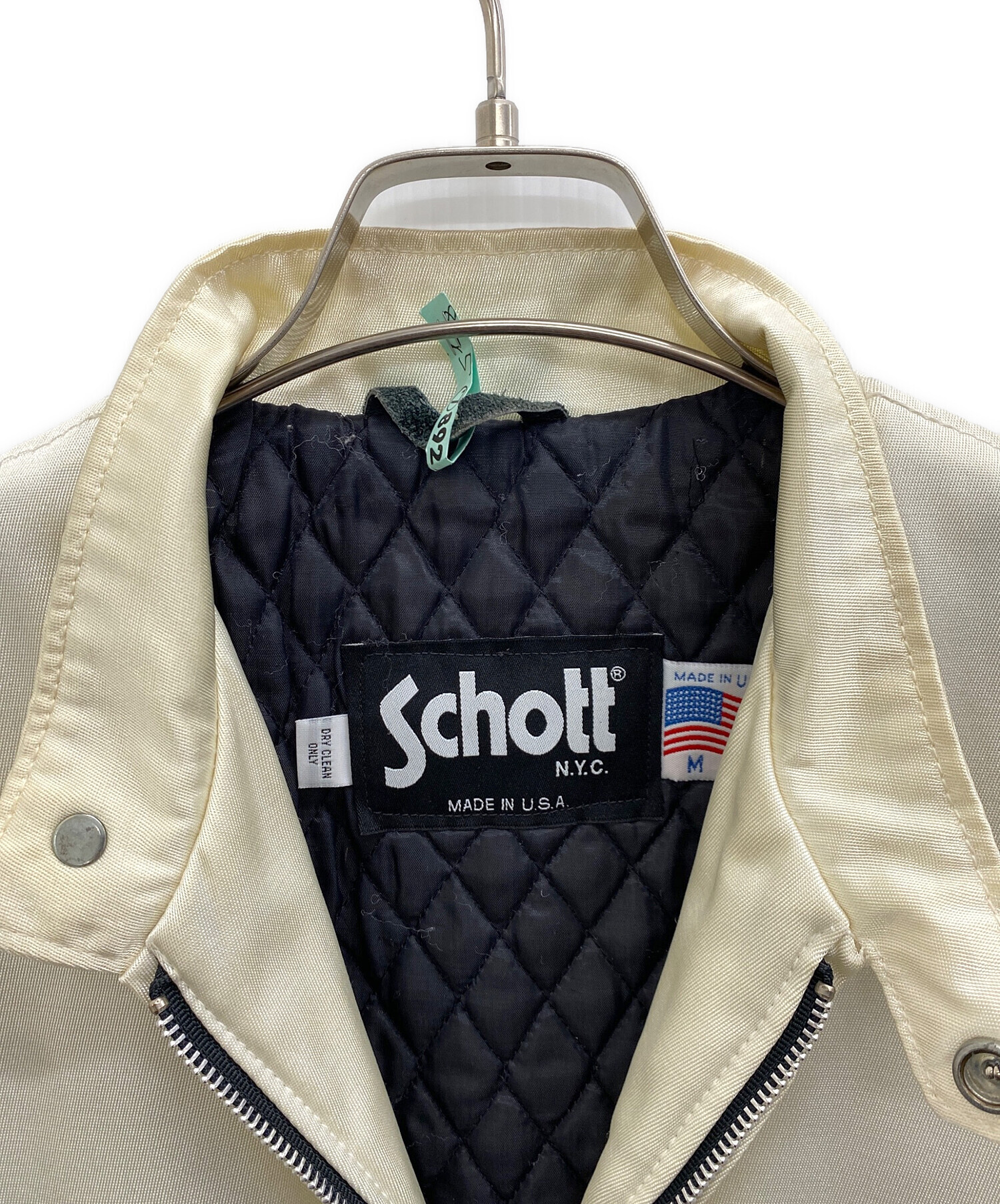 中古・古着通販】Schott (ショット) ライダースジャケット ホワイト