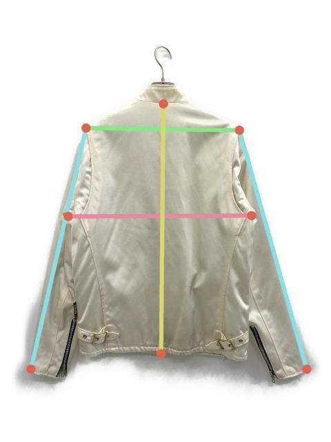 中古・古着通販】Schott (ショット) ライダースジャケット ホワイト