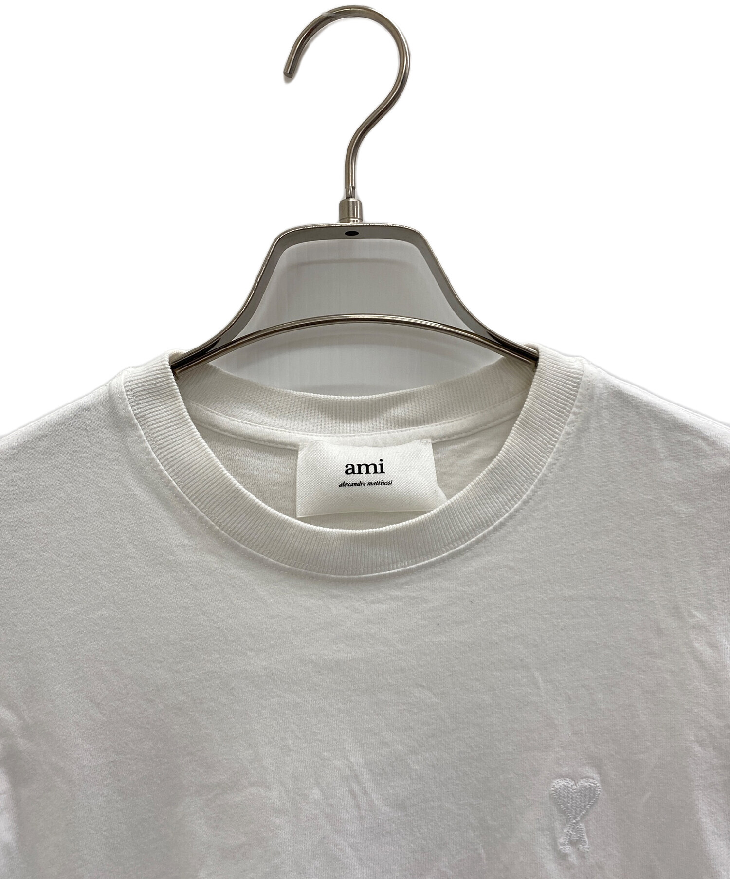 中古・古着通販】AMI PARIS (アミ パリス) ハートロゴTシャツ ホワイト